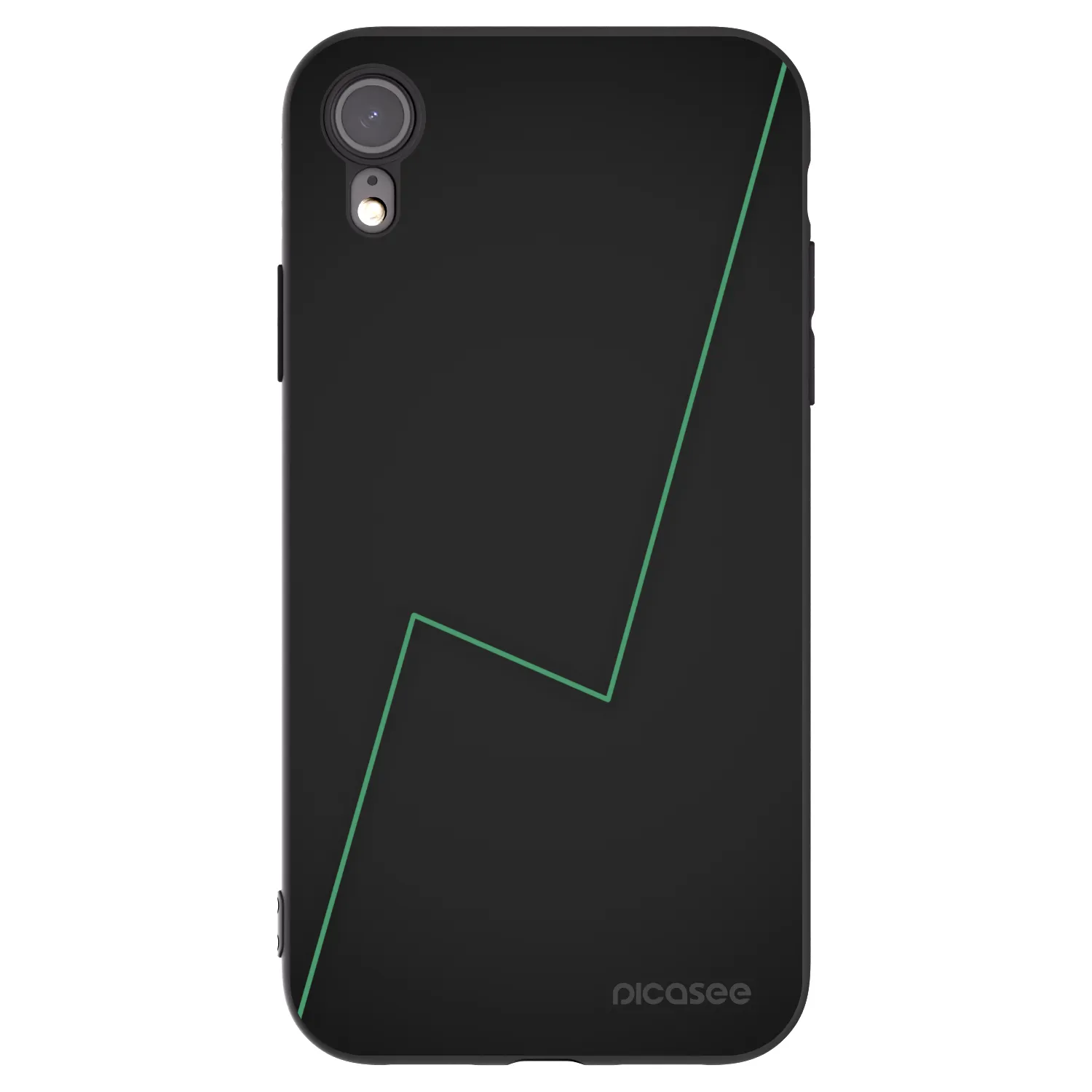 Picasee silikonowe czarne etui na Apple iPhone XR - Consistency