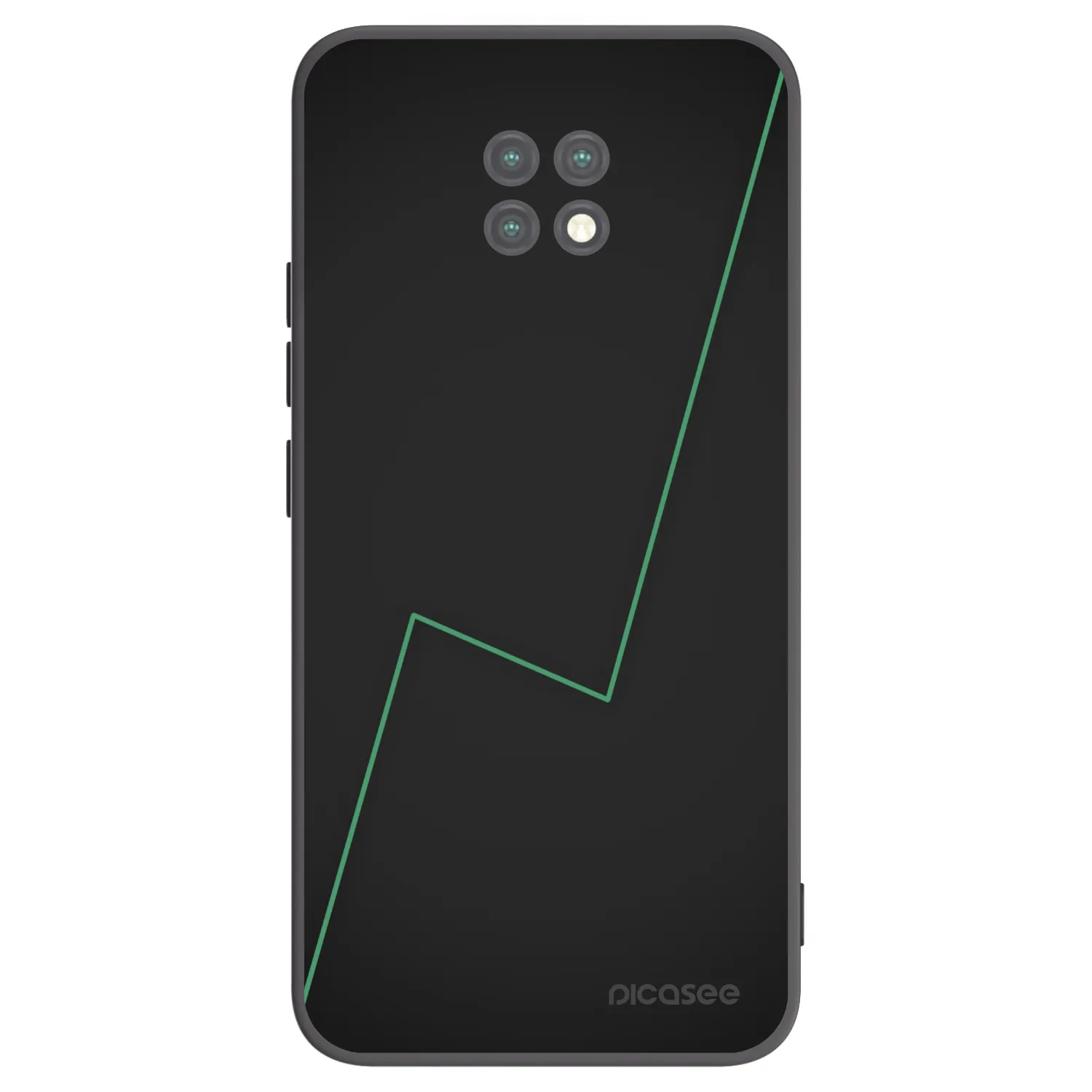 Picasee silikonowe czarne etui na Xiaomi Redmi Note 9T - Consistency