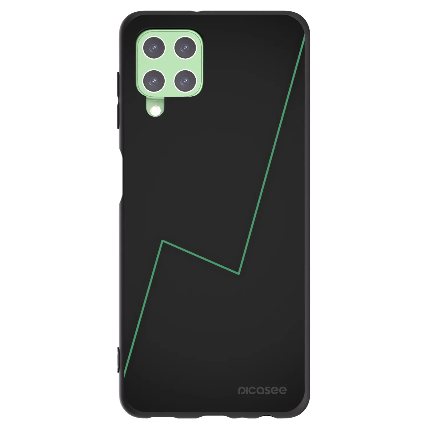 Picasee silikonowe czarne etui na Samsung Galaxy A22 A225F 4G - Consistency