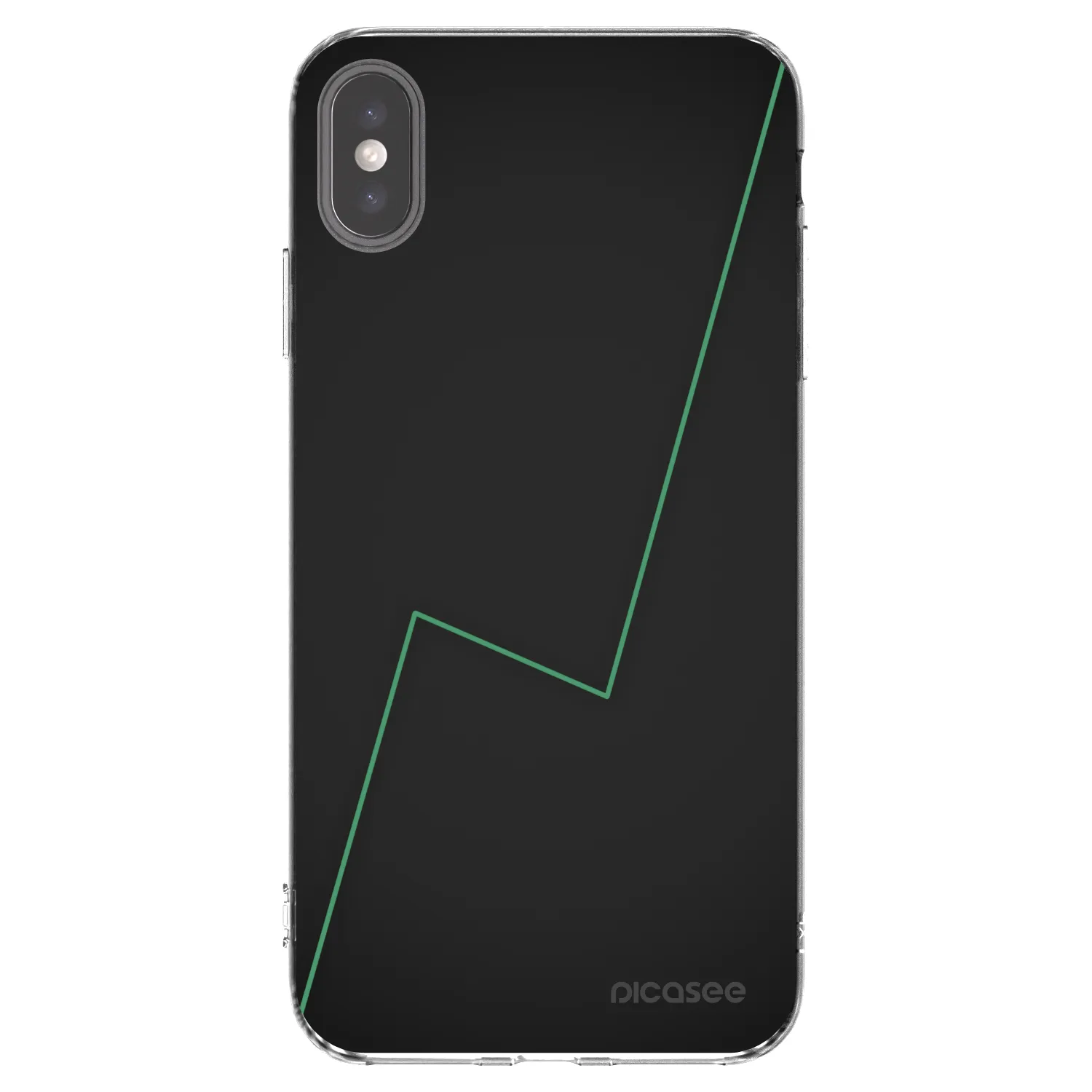 Picasee silikonowe przeźroczyste etui na Apple iPhone XS Max - Consistency
