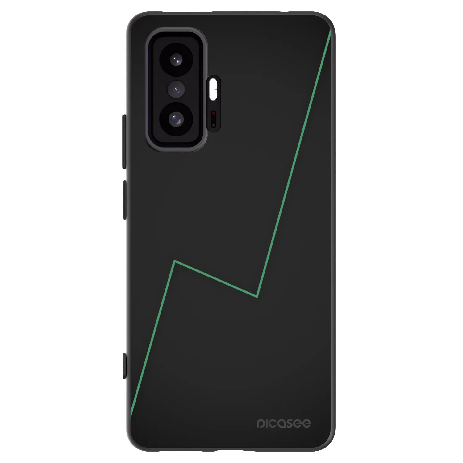 Picasee silikonowe czarne etui na Xiaomi 11T Pro - Consistency