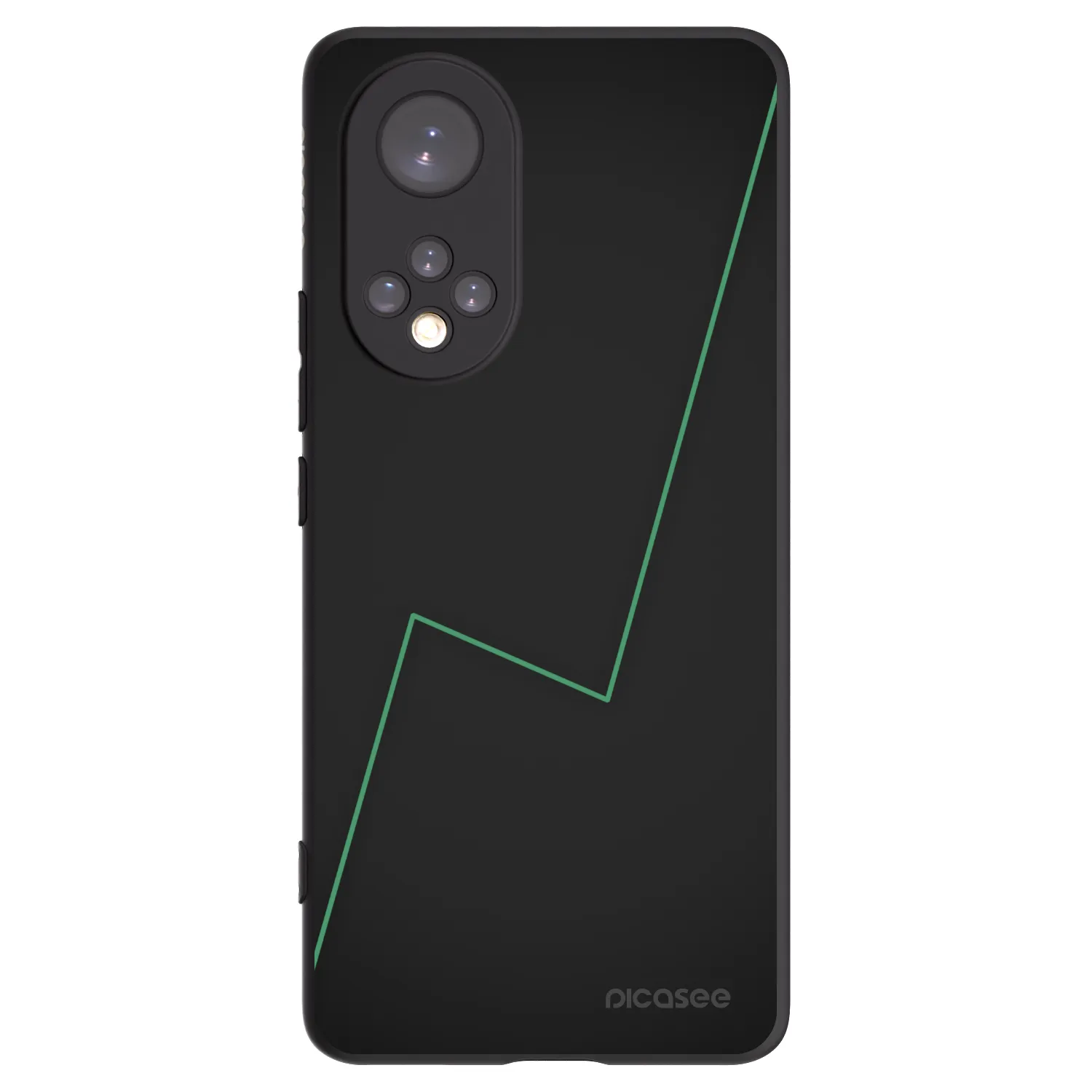 Picasee silikonowe czarne etui na Honor 50 5G - Consistency