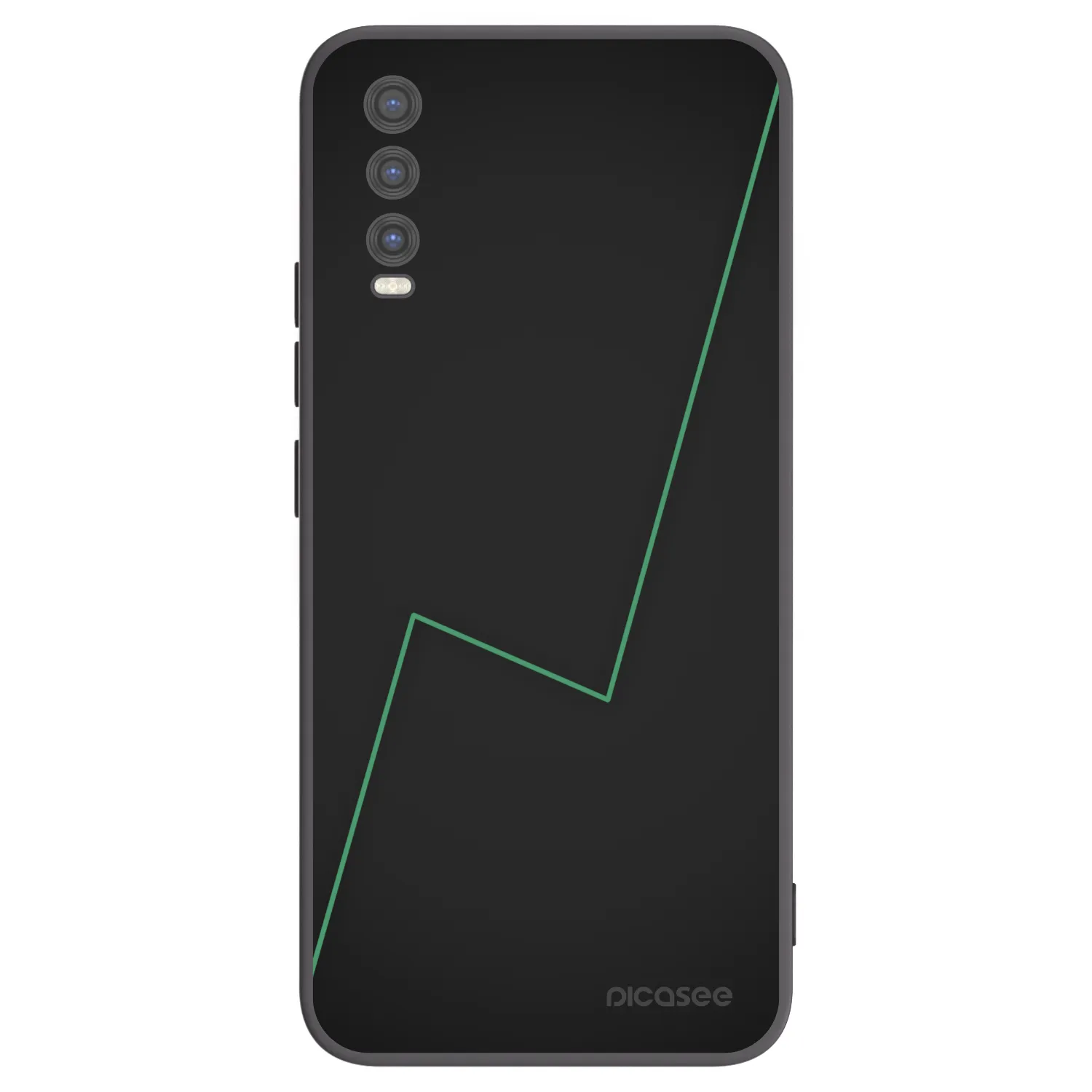 Picasee silikonowe czarne etui na Vivo Y20s - Consistency