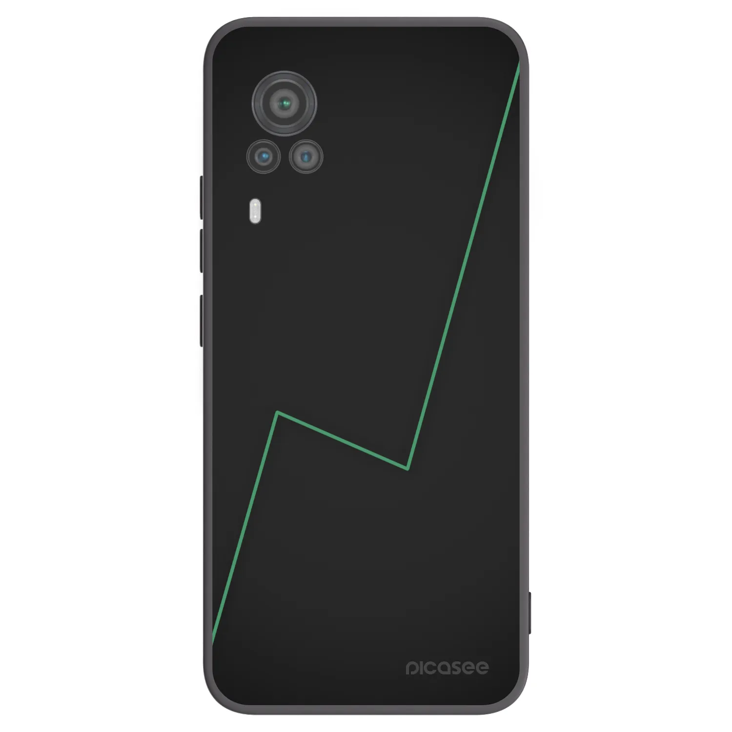 Picasee silikonowe czarne etui na Vivo X60 Pro 5G - Consistency