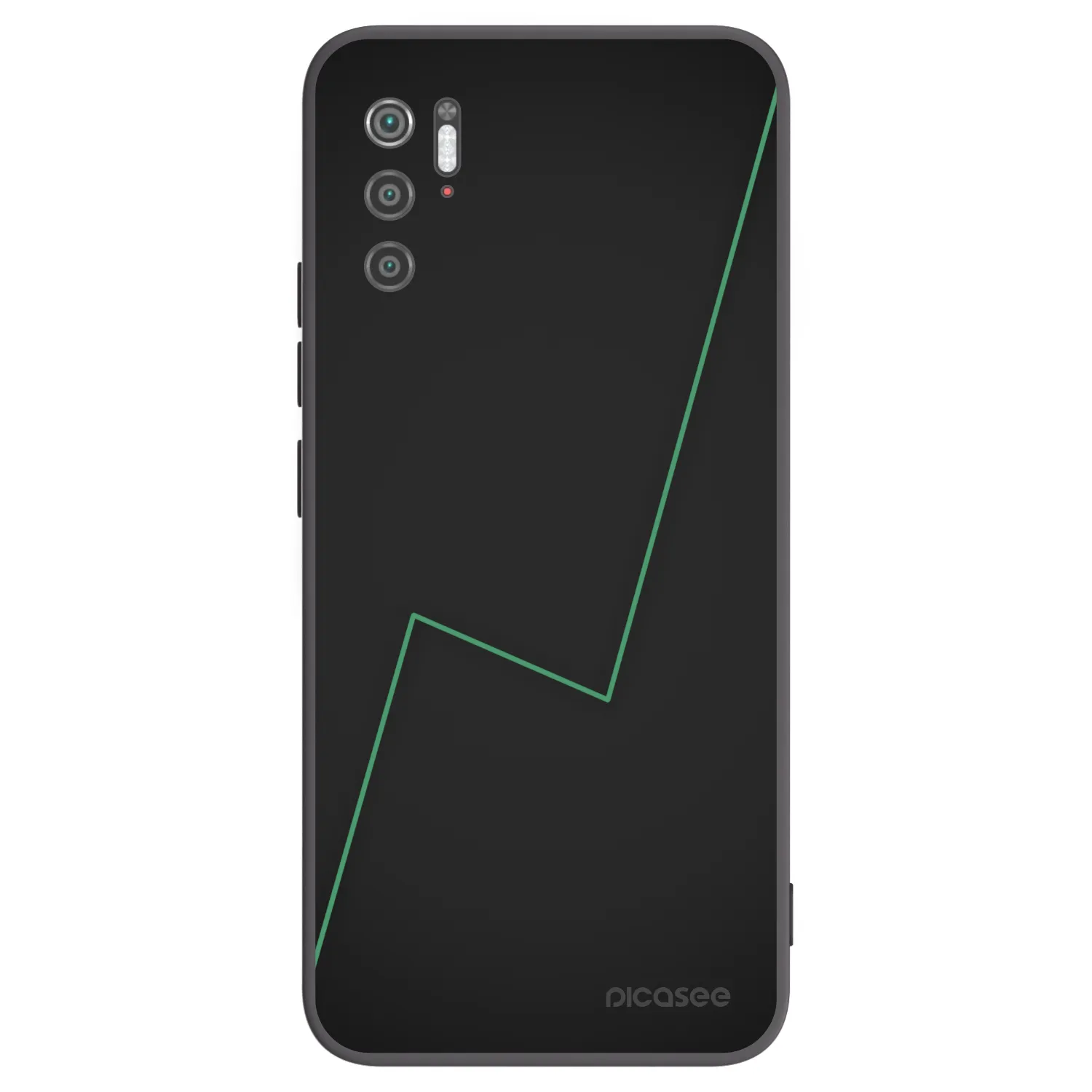 Picasee silikonowe czarne etui na Xiaomi Poco M3 Pro 5G - Consistency