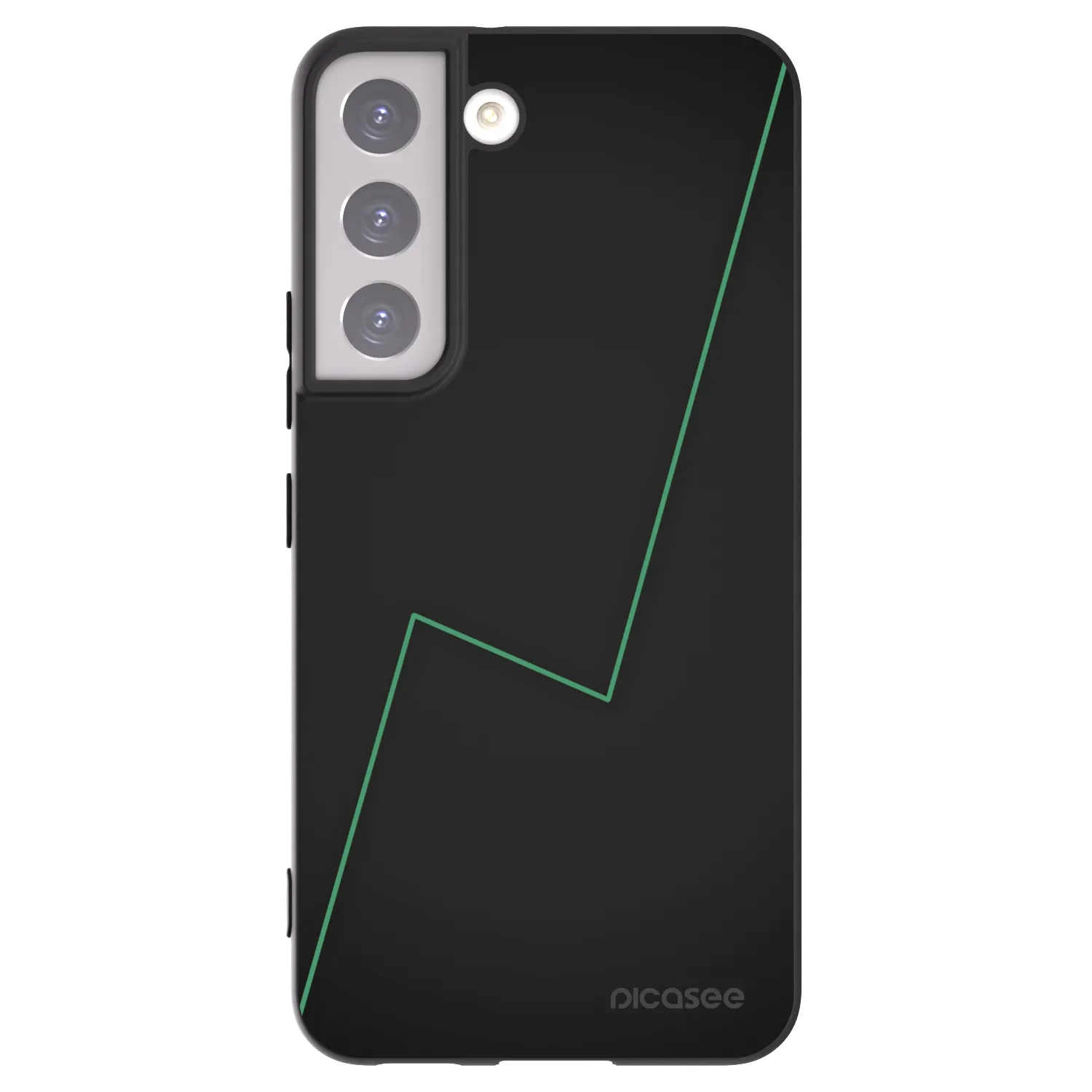 Picasee silikonowe czarne etui na Samsung Galaxy S22 5G - Consistency