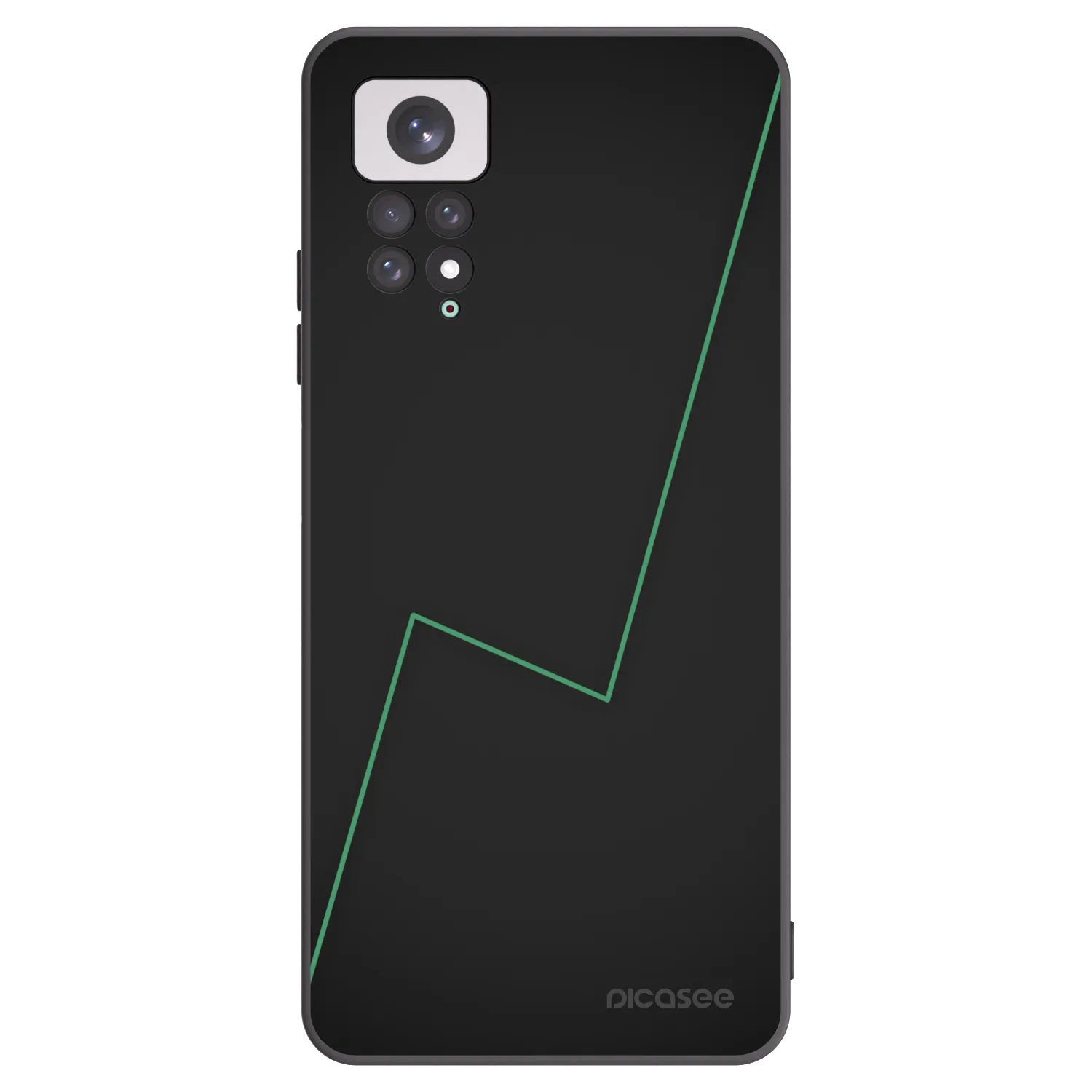 Picasee silikonowe czarne etui na Xiaomi Redmi Note 11 - Consistency