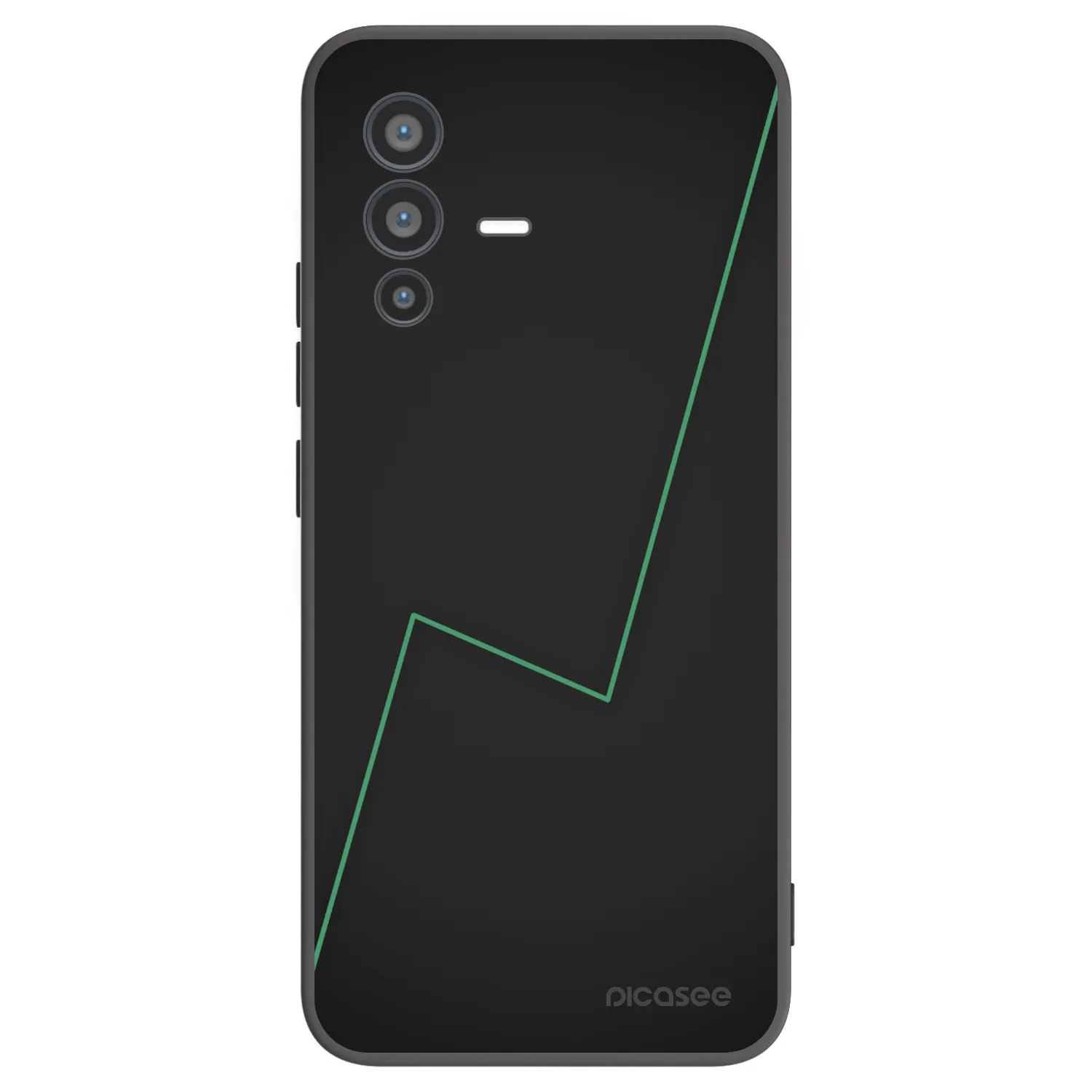 Picasee silikonowe czarne etui na Vivo V23 5G - Consistency