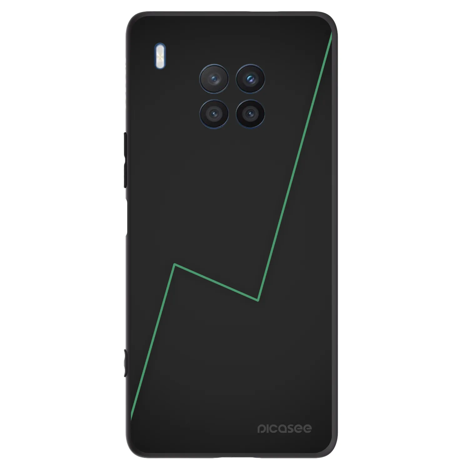 Picasee silikonowe czarne etui na Honor 50 Lite - Consistency