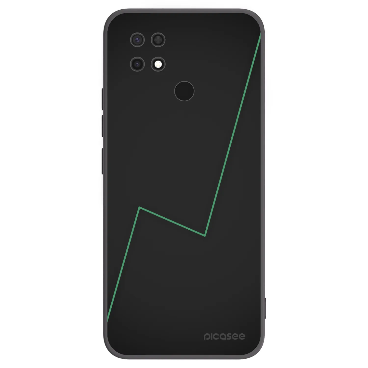 Picasee silikonowe czarne etui na Xiaomi Redmi 10C - Consistency