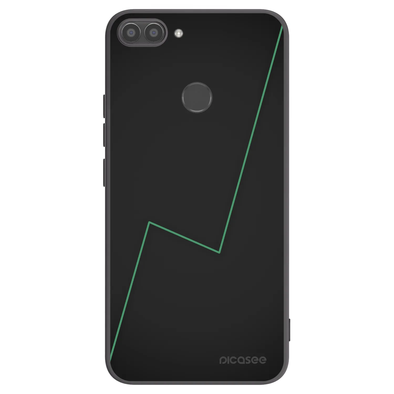 Picasee silikonowe czarne etui na Huawei P Smart - Consistency