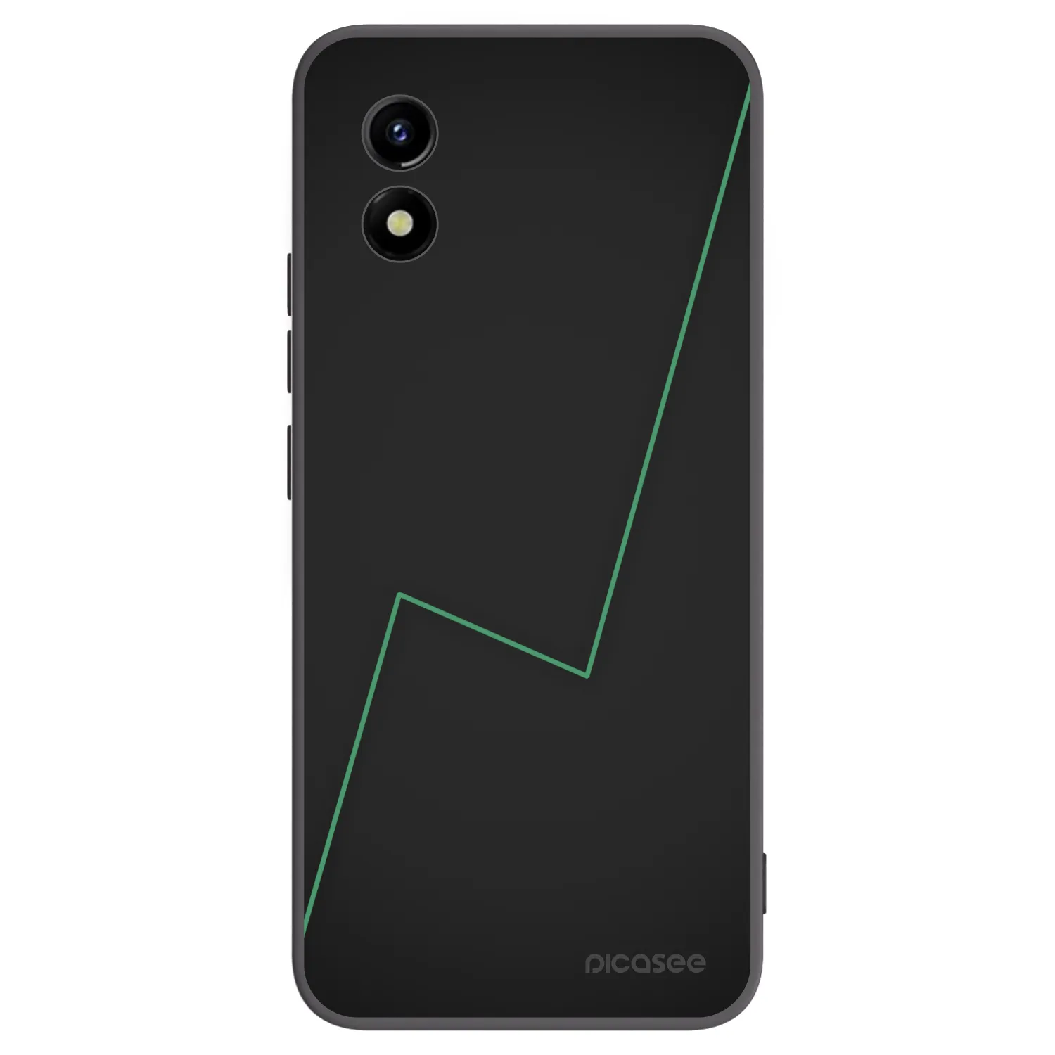 Picasee silikonowe czarne etui na Vivo Y01 - Consistency