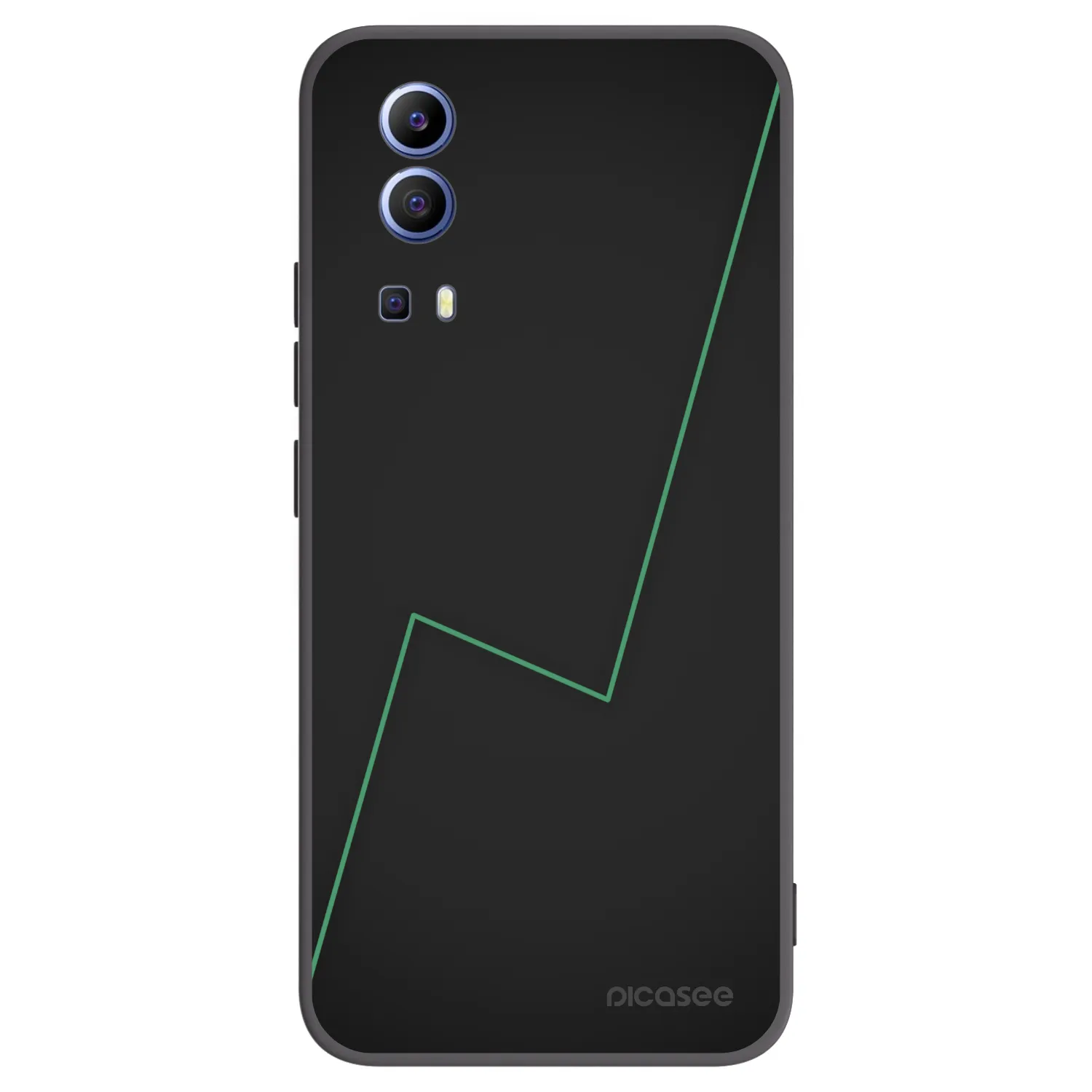 Picasee silikonowe czarne etui na Vivo Y52 5G - Consistency