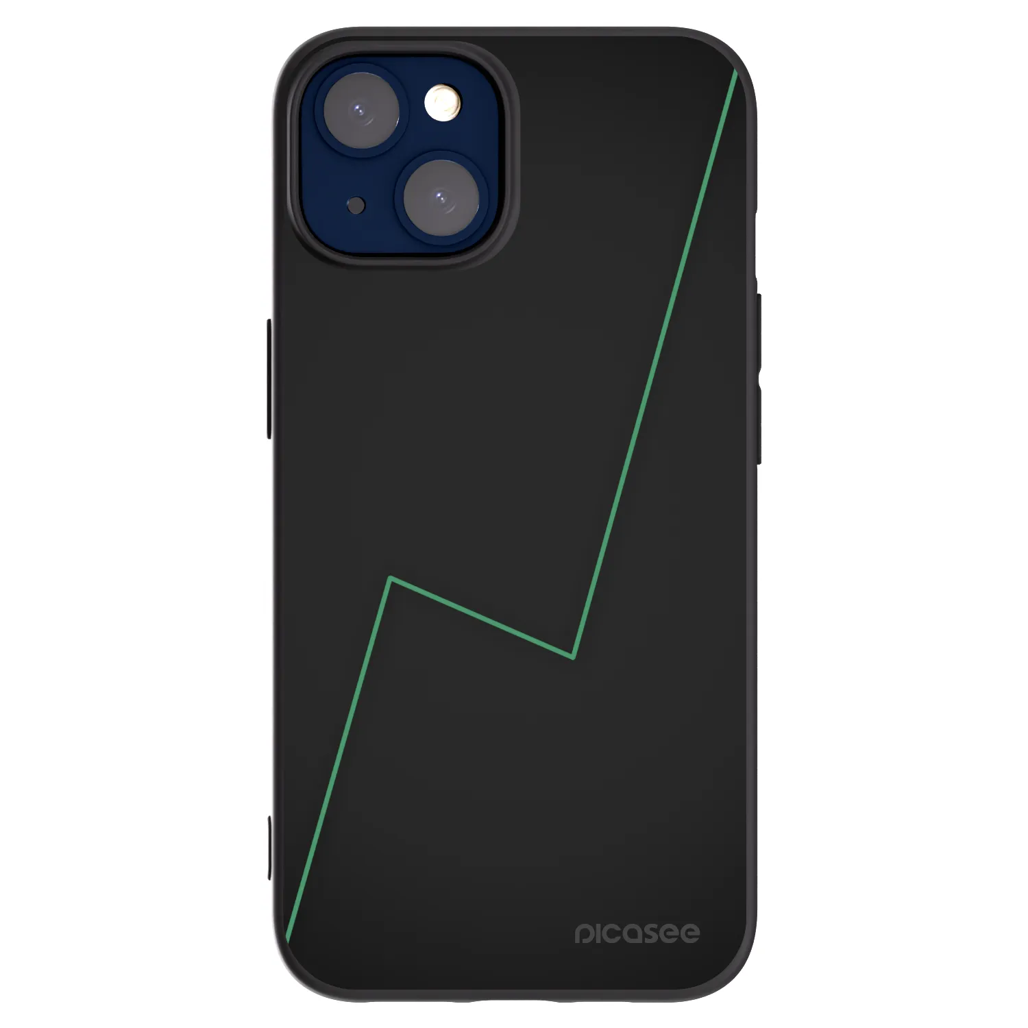 Picasee silikonowe czarne etui na Apple iPhone 14 - Consistency