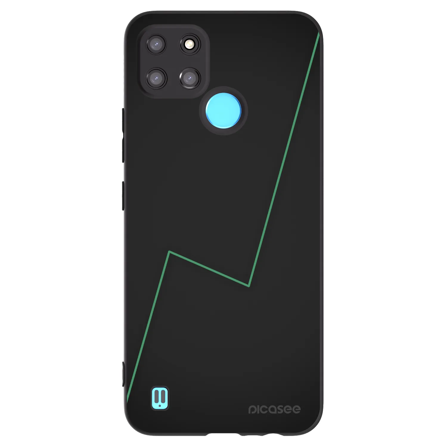 Picasee silikonowe czarne etui na Realme C21Y - Consistency