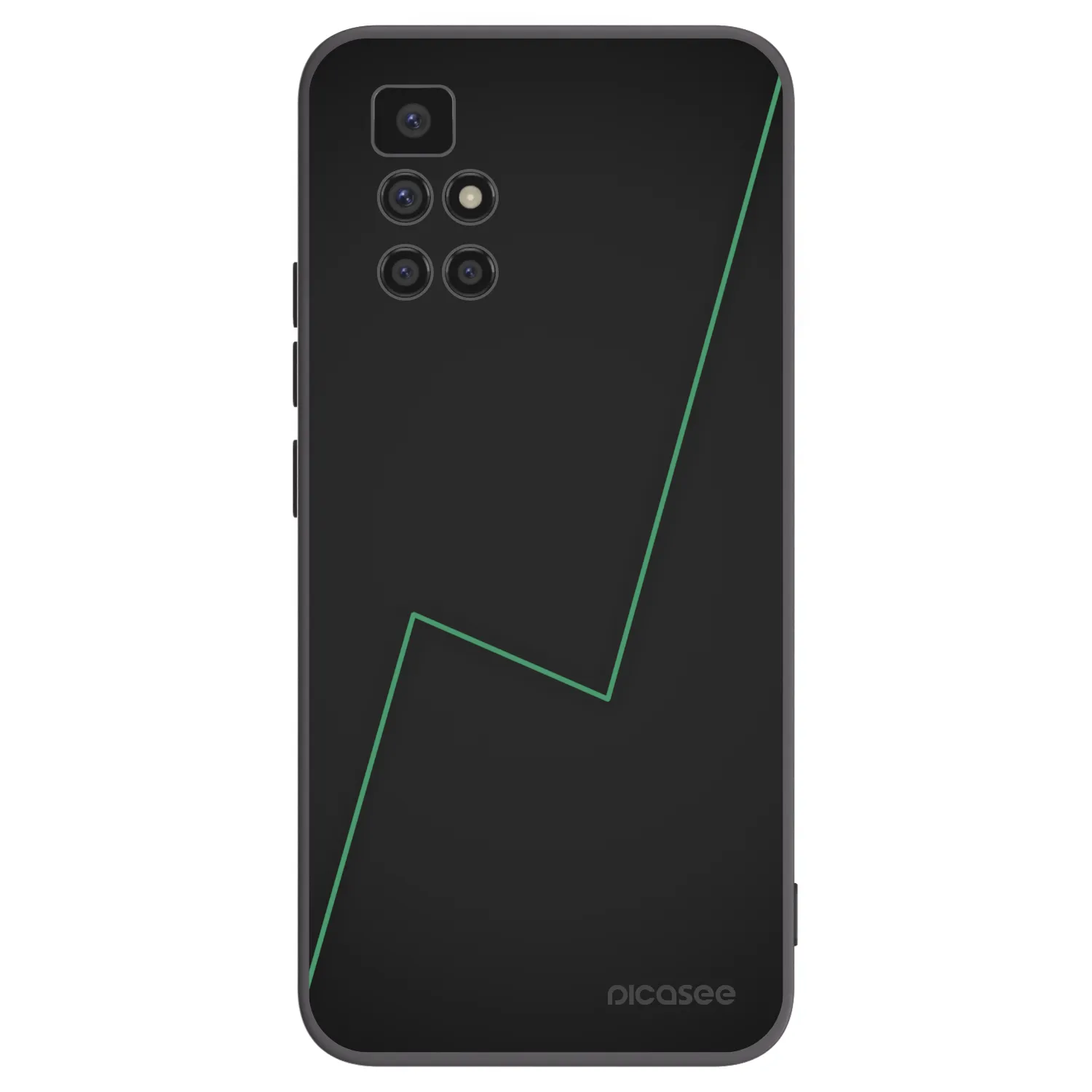 Picasee silikonowe czarne etui na Xiaomi Redmi 10 (2022) - Consistency