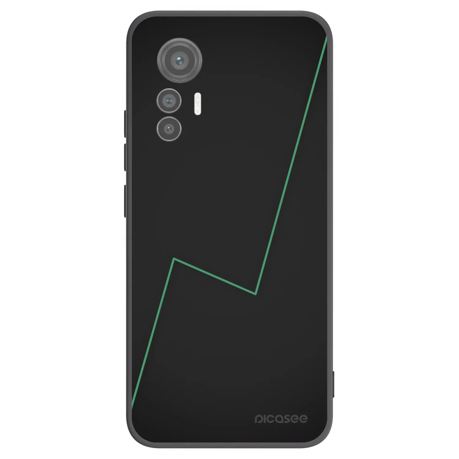 Picasee silikonowe czarne etui na Xiaomi 12 Lite - Consistency