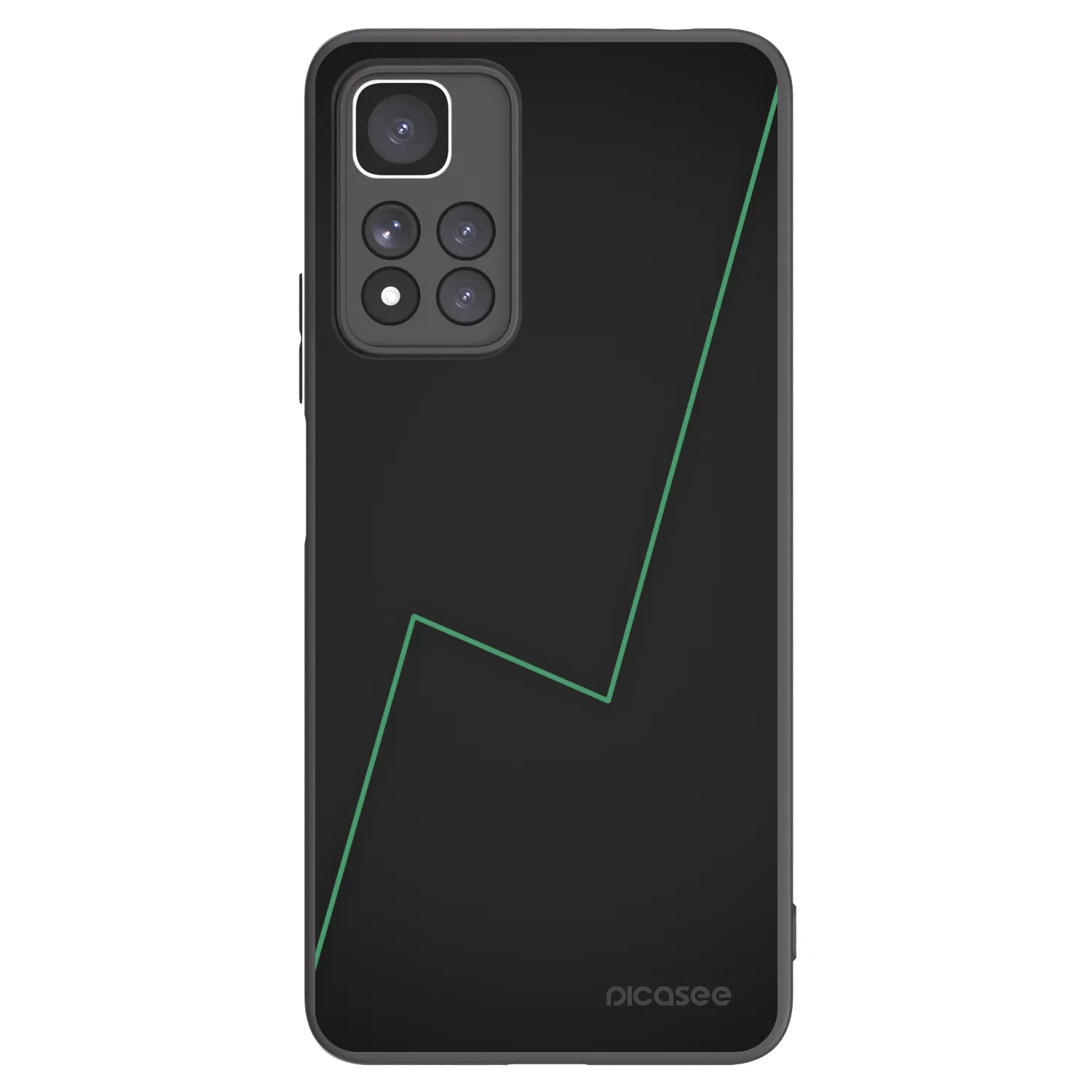 Picasee silikonowe czarne etui na Xiaomi Redmi Note 11 Pro+ 5G - Consistency