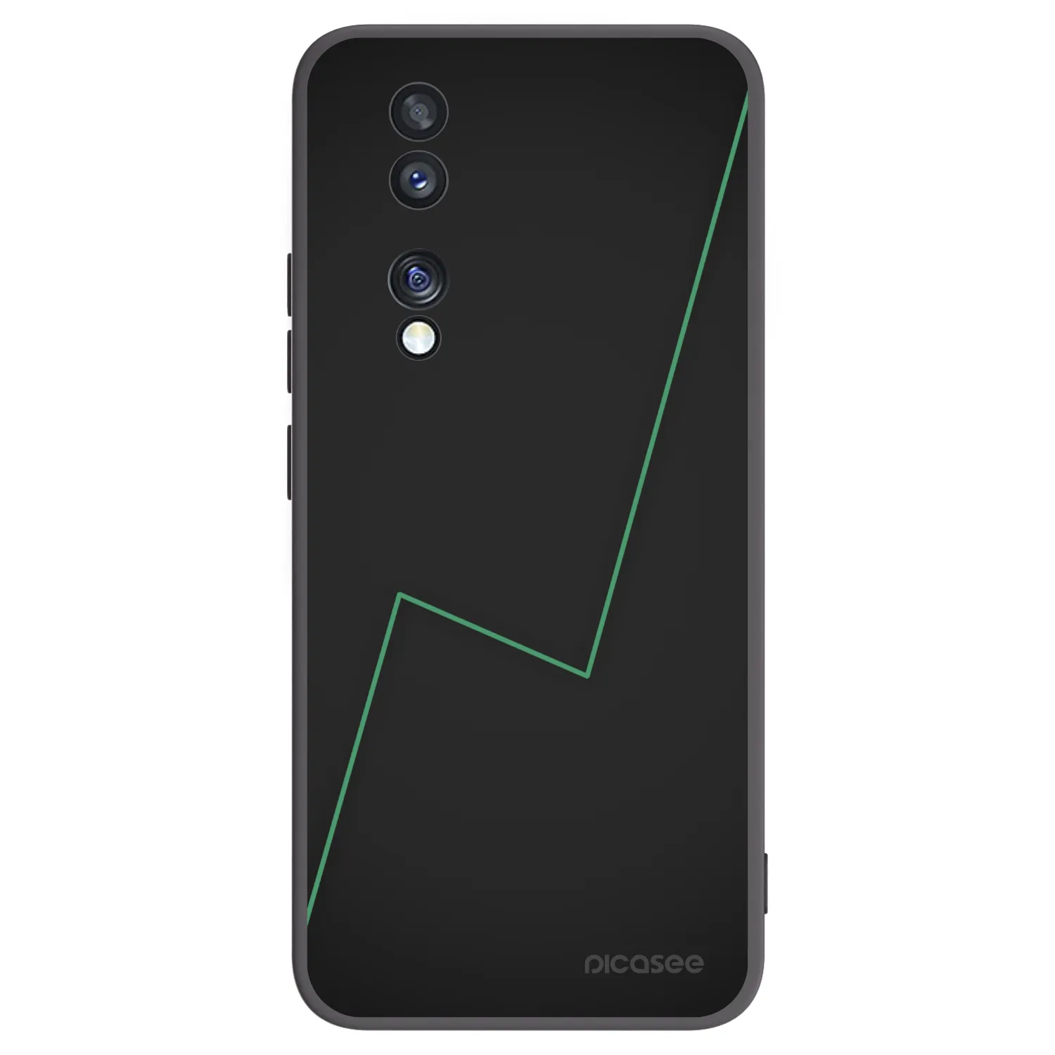 Picasee silikonowe czarne etui na Honor 70 - Consistency