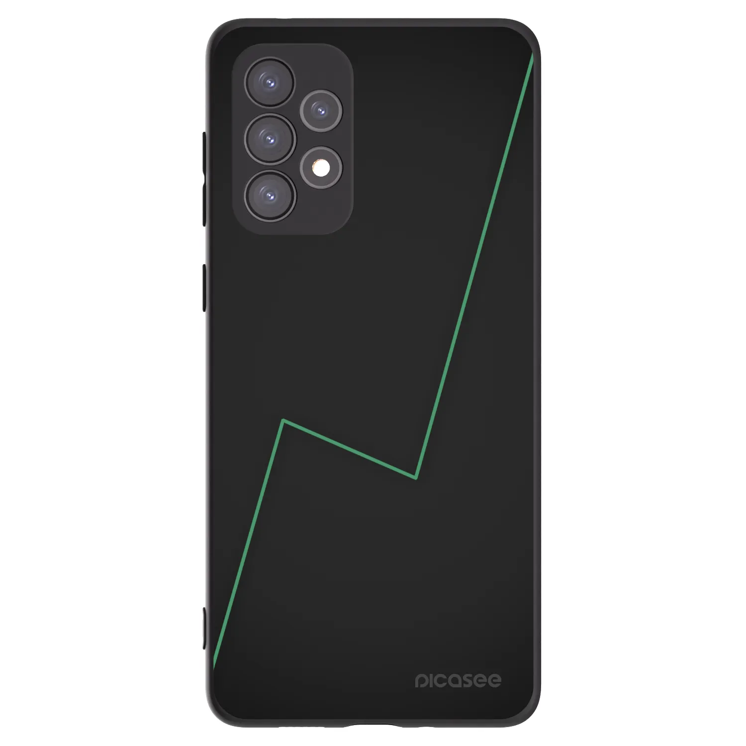 Picasee silikonowe czarne etui na Samsung Galaxy A73 5G - Consistency