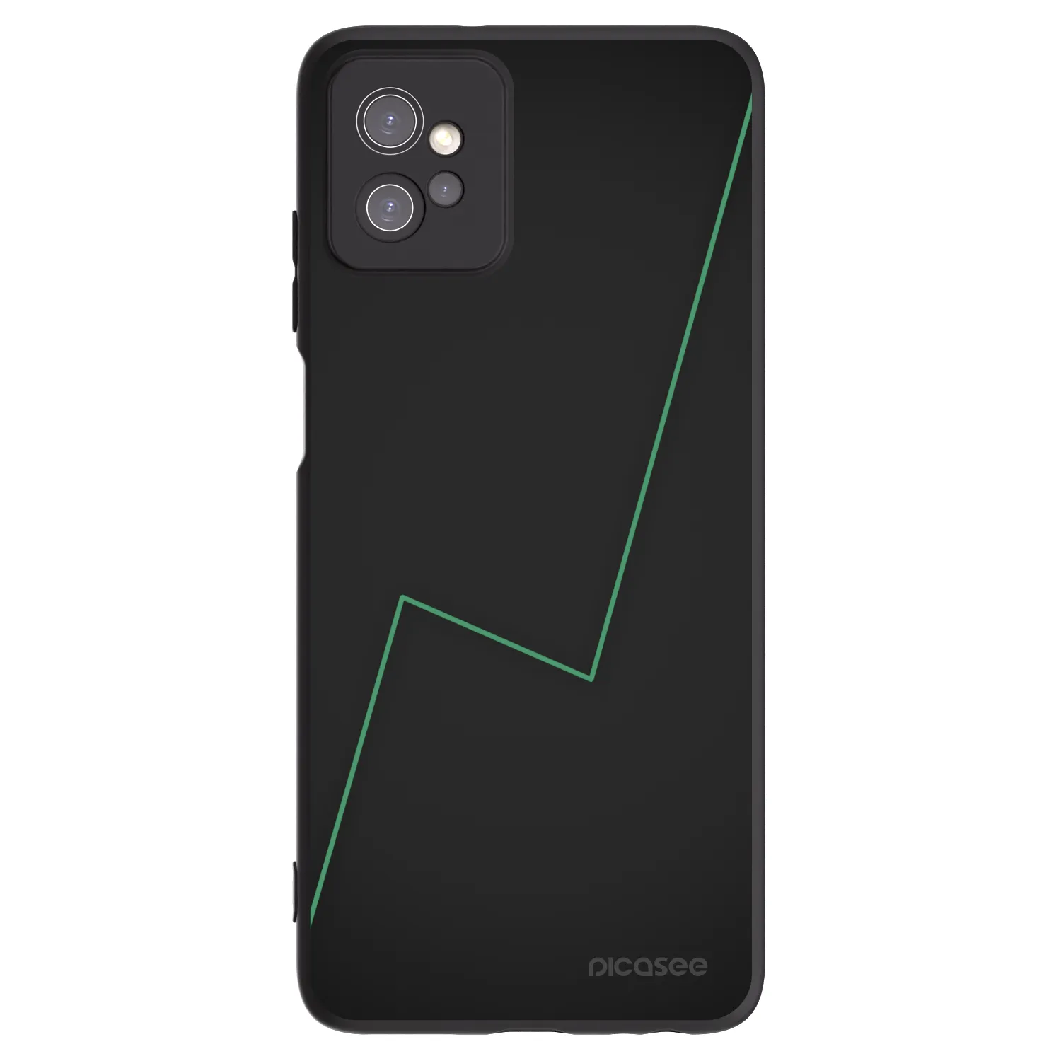 Picasee silikonowe czarne etui na Motorola Moto G32 - Consistency