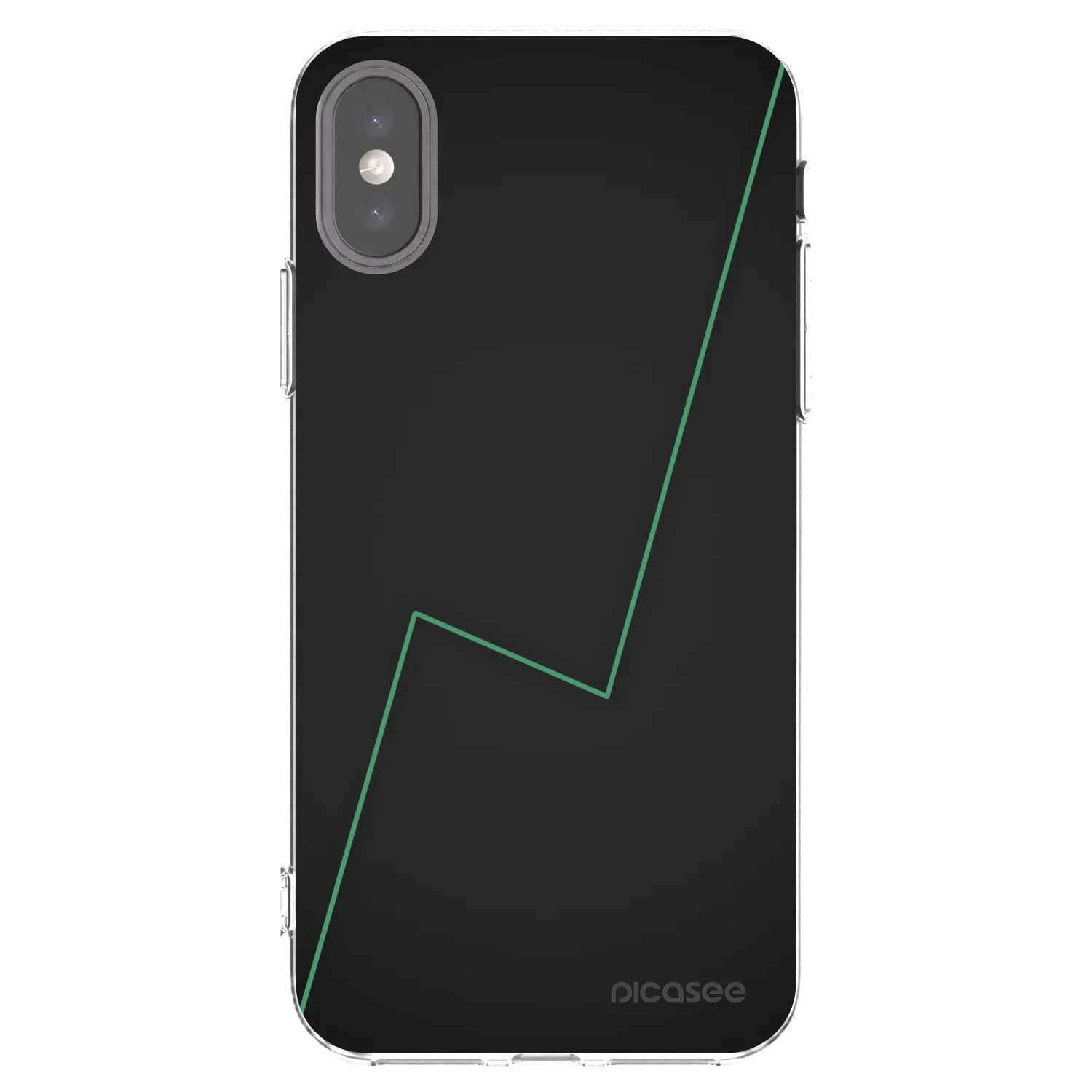 Picasee silikonowe przeźroczyste etui na Apple iPhone X/XS - Consistency