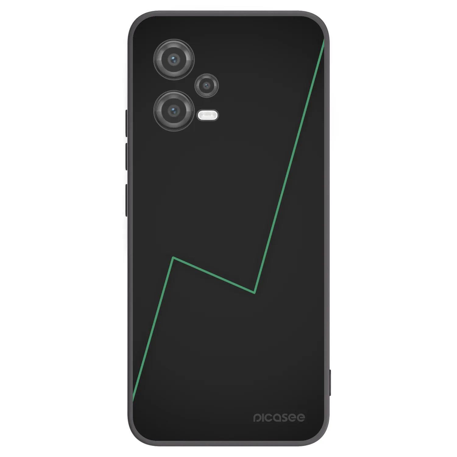 Picasee silikonowe czarne etui na Xiaomi Poco X5 - Consistency