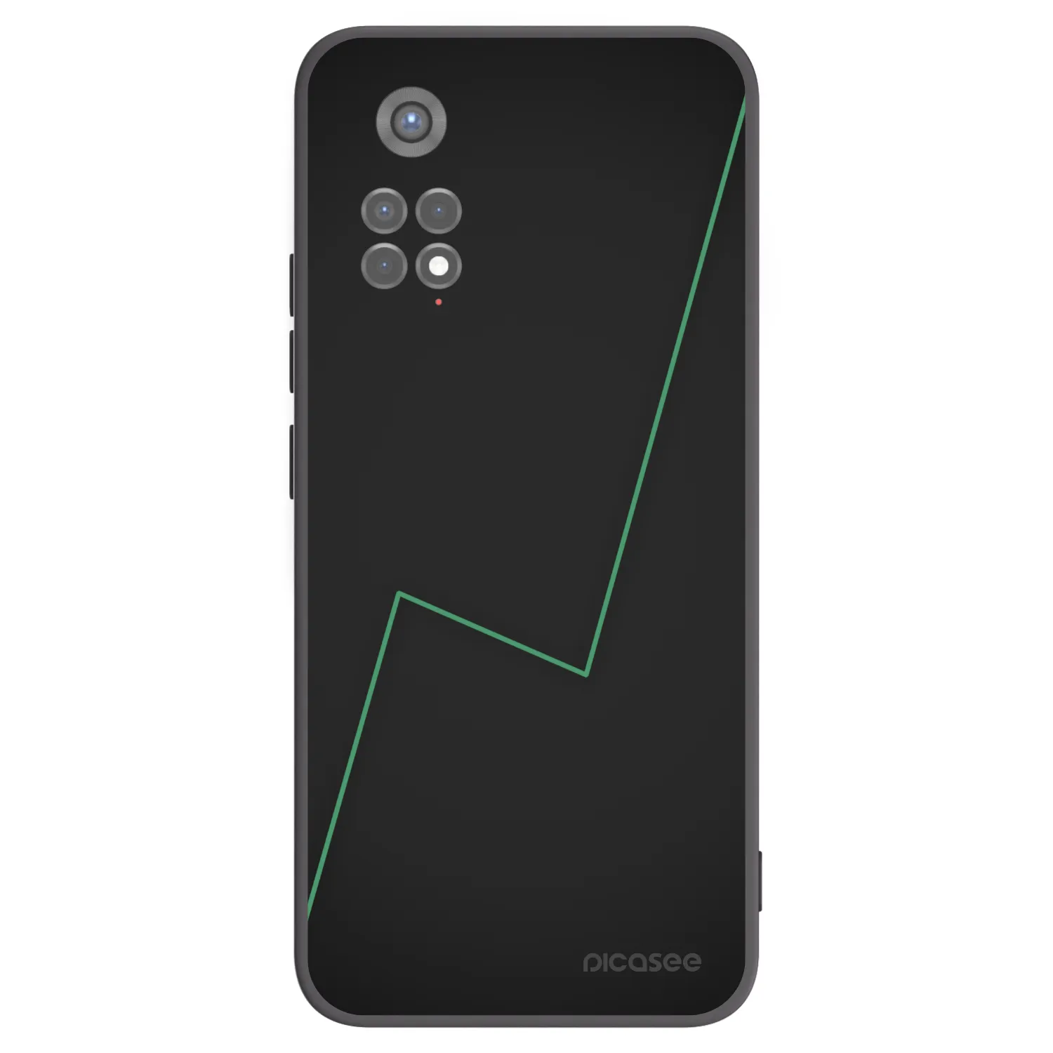 Picasee silikonowe czarne etui na Xiaomi Redmi Note 11S 5G - Consistency