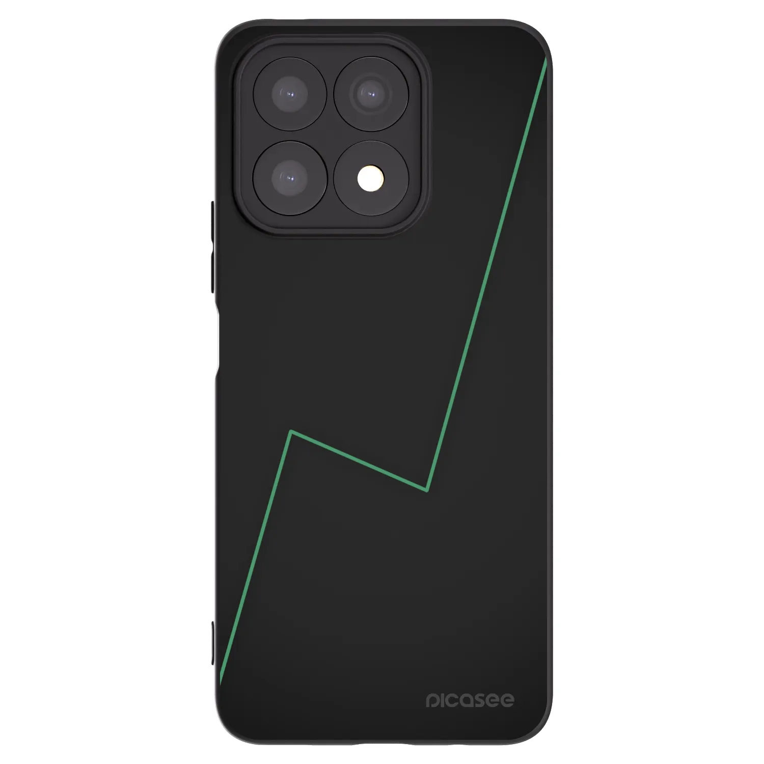 Picasee silikonowe czarne etui na Honor X8a - Consistency