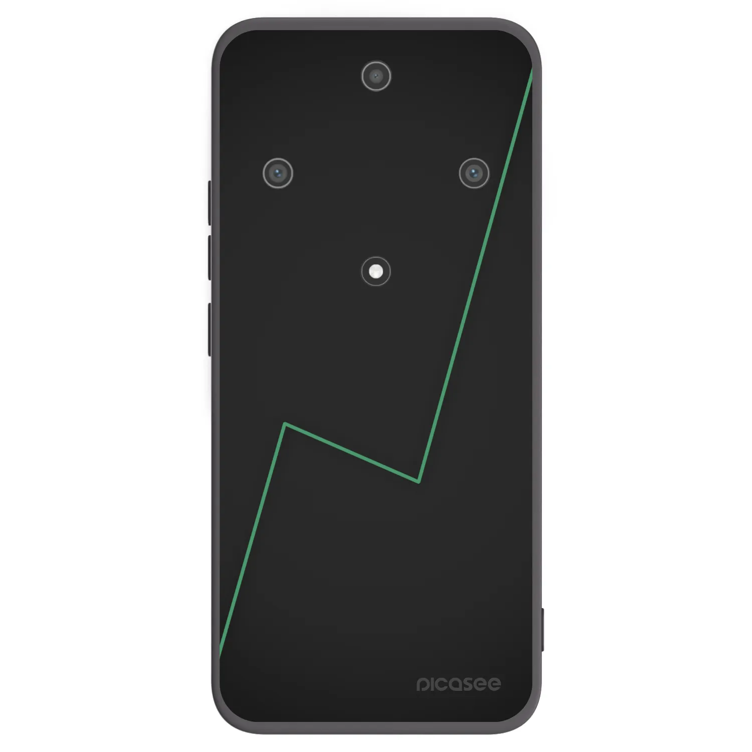 Picasee silikonowe czarne etui na Honor Magic5 Lite 5G - Consistency