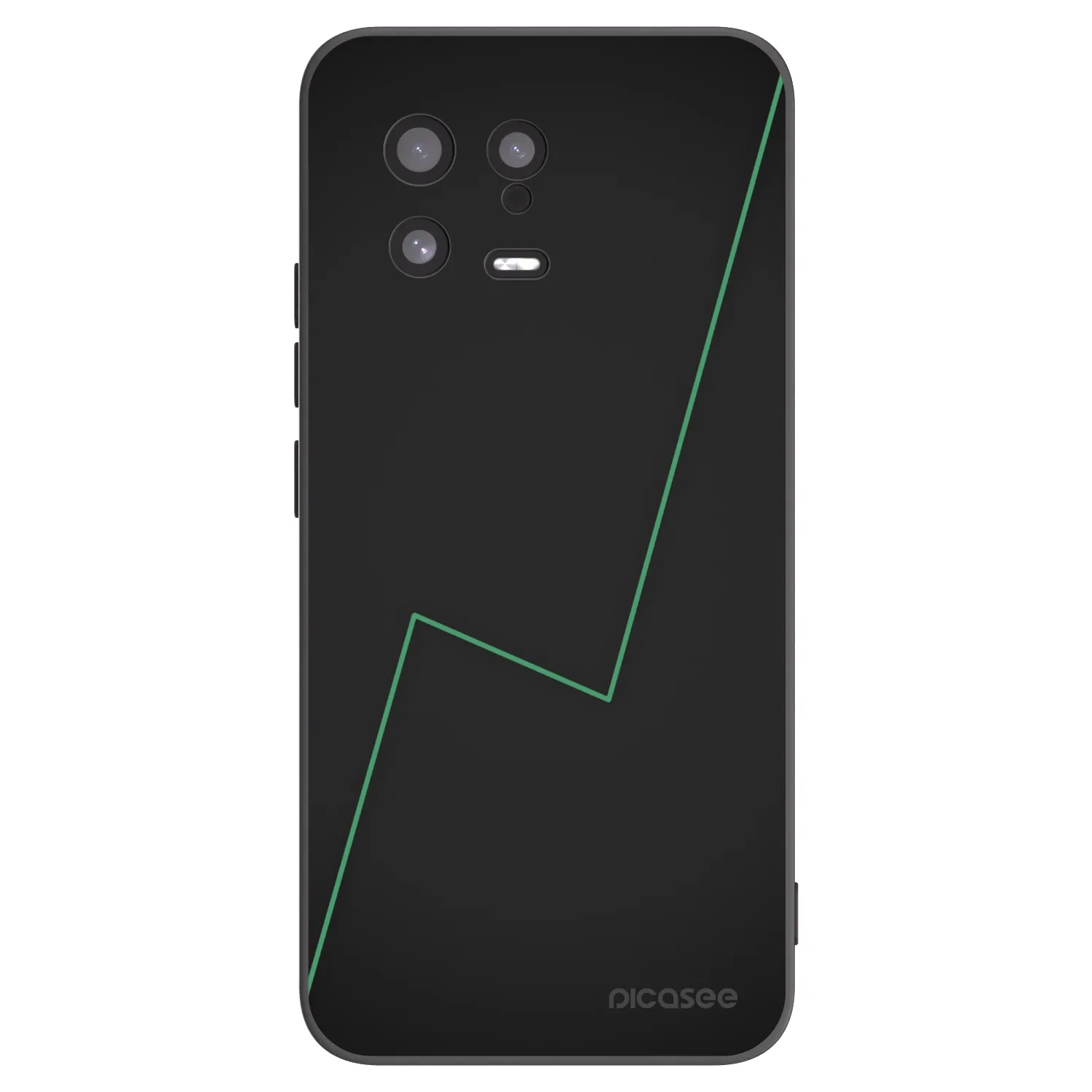 Picasee silikonowe czarne etui na Xiaomi 13 - Consistency