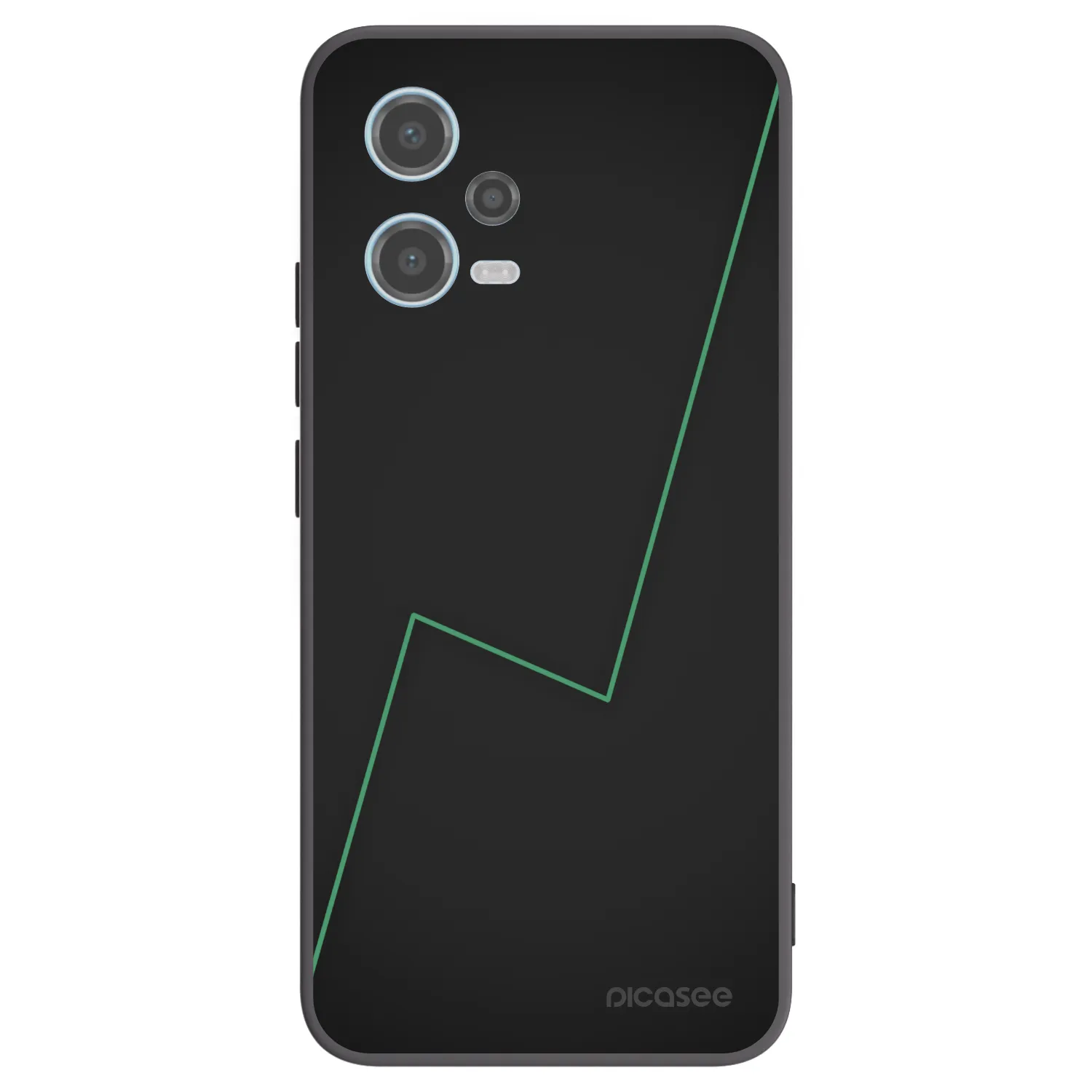Picasee silikonowe czarne etui na Xiaomi Redmi Note 12 5G - Consistency