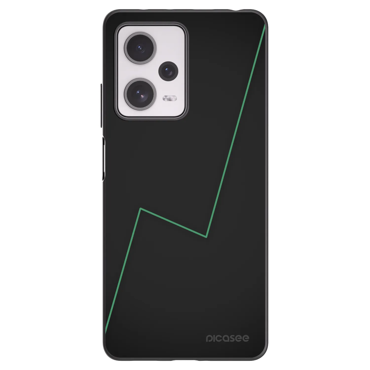 Picasee silikonowe czarne etui na Xiaomi Redmi Note 12 Pro+ 5G - Consistency