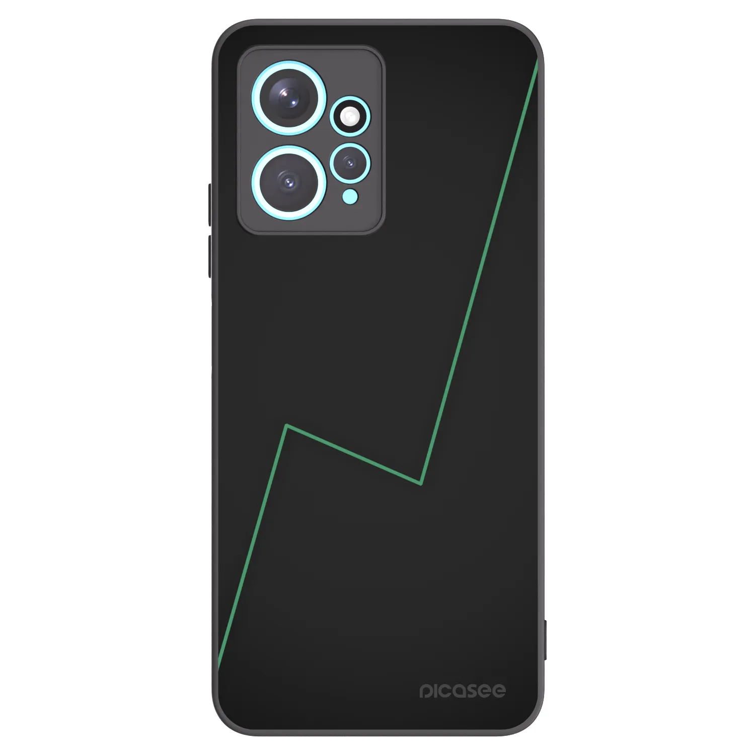 Picasee silikonowe czarne etui na Xiaomi Redmi Note 12 4G - Consistency