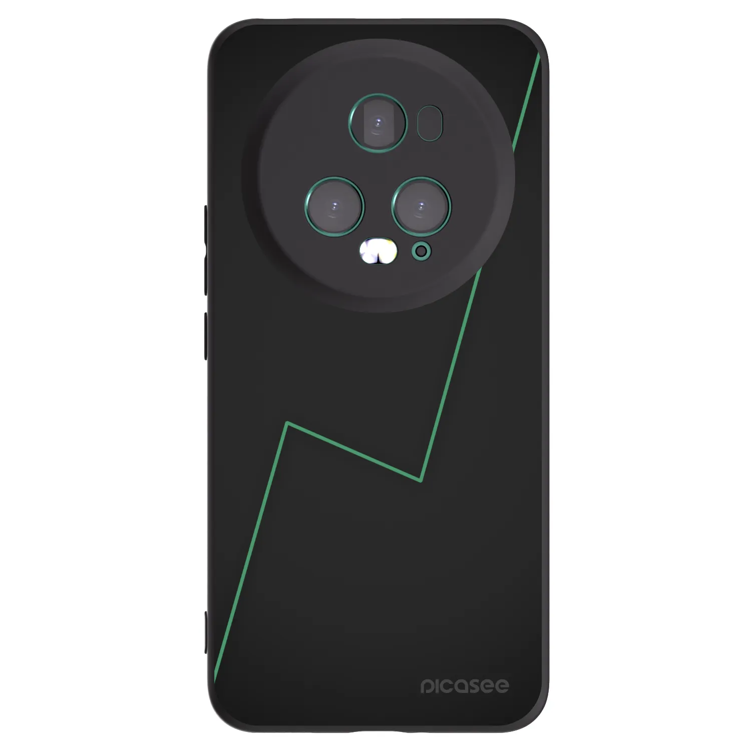 Picasee silikonowe czarne etui na Honor Magic5 Pro - Consistency