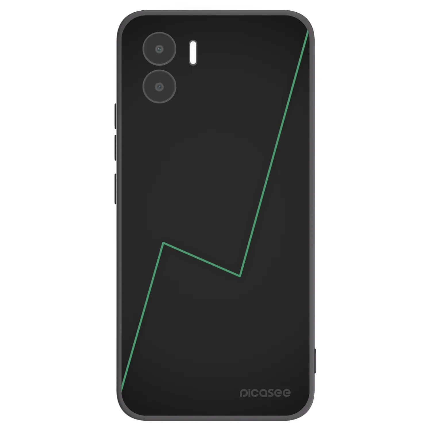 Picasee silikonowe czarne etui na Xiaomi Redmi A2 - Consistency