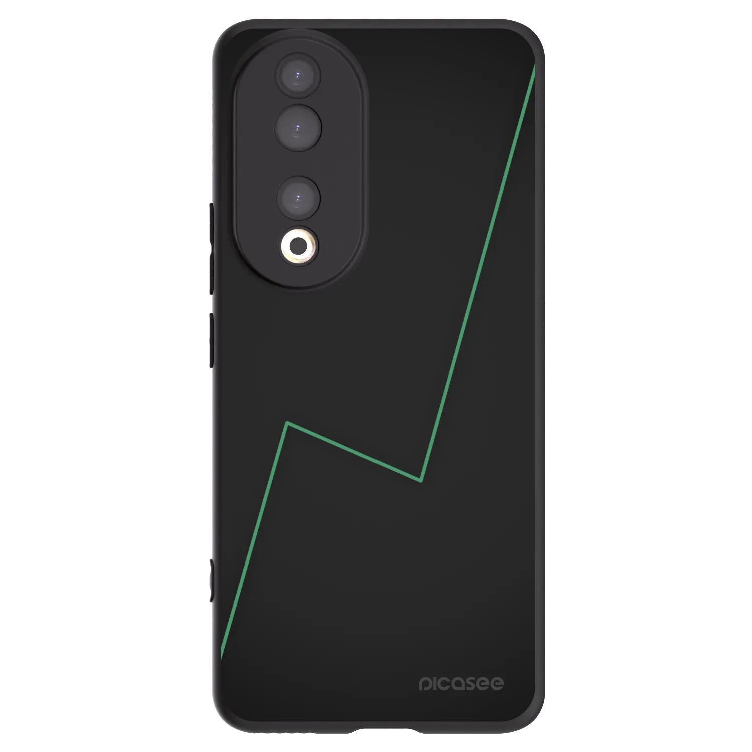 Picasee silikonowe czarne etui na Honor 90 5G - Consistency