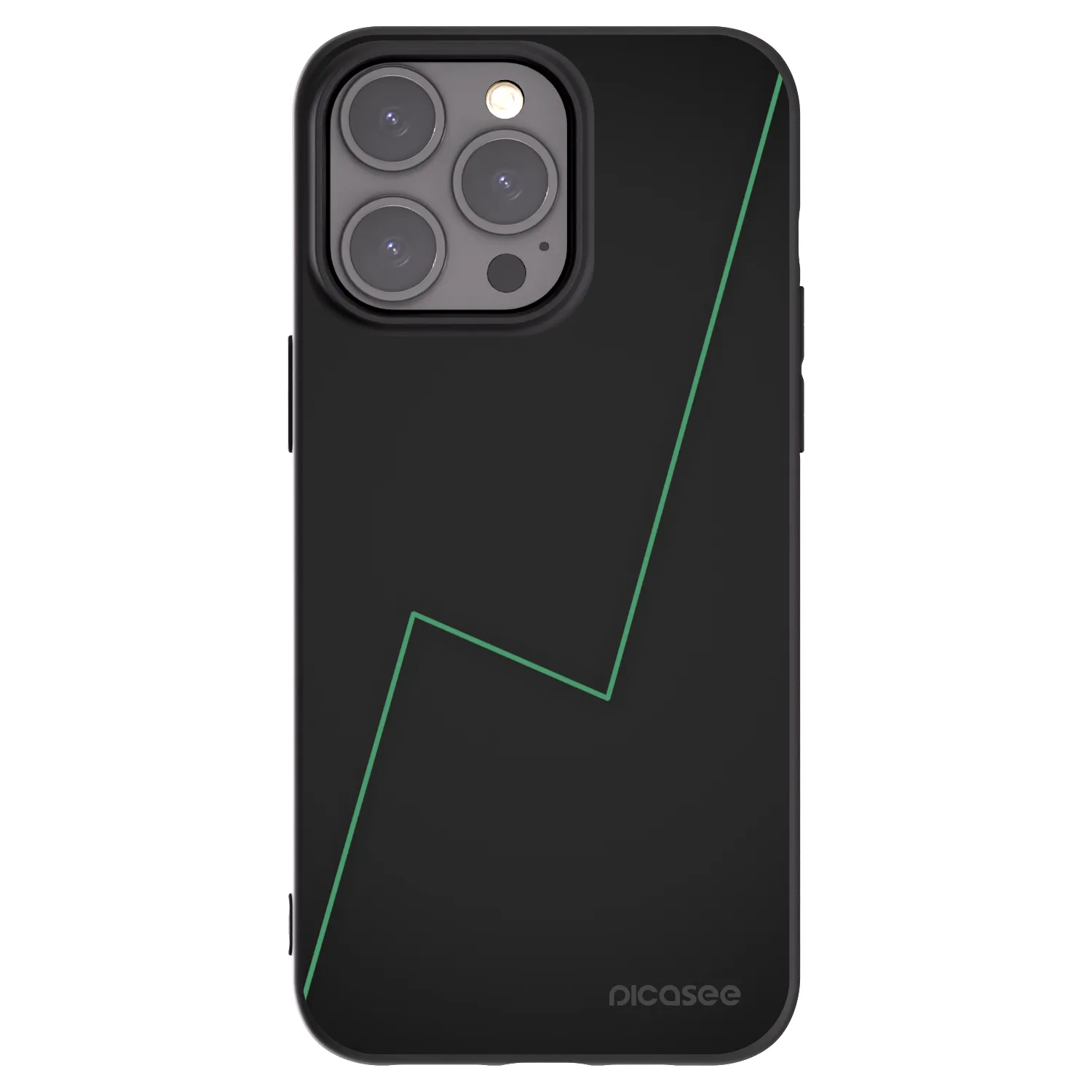 Picasee silikonowe czarne etui na Apple iPhone 15 Pro Max - Consistency