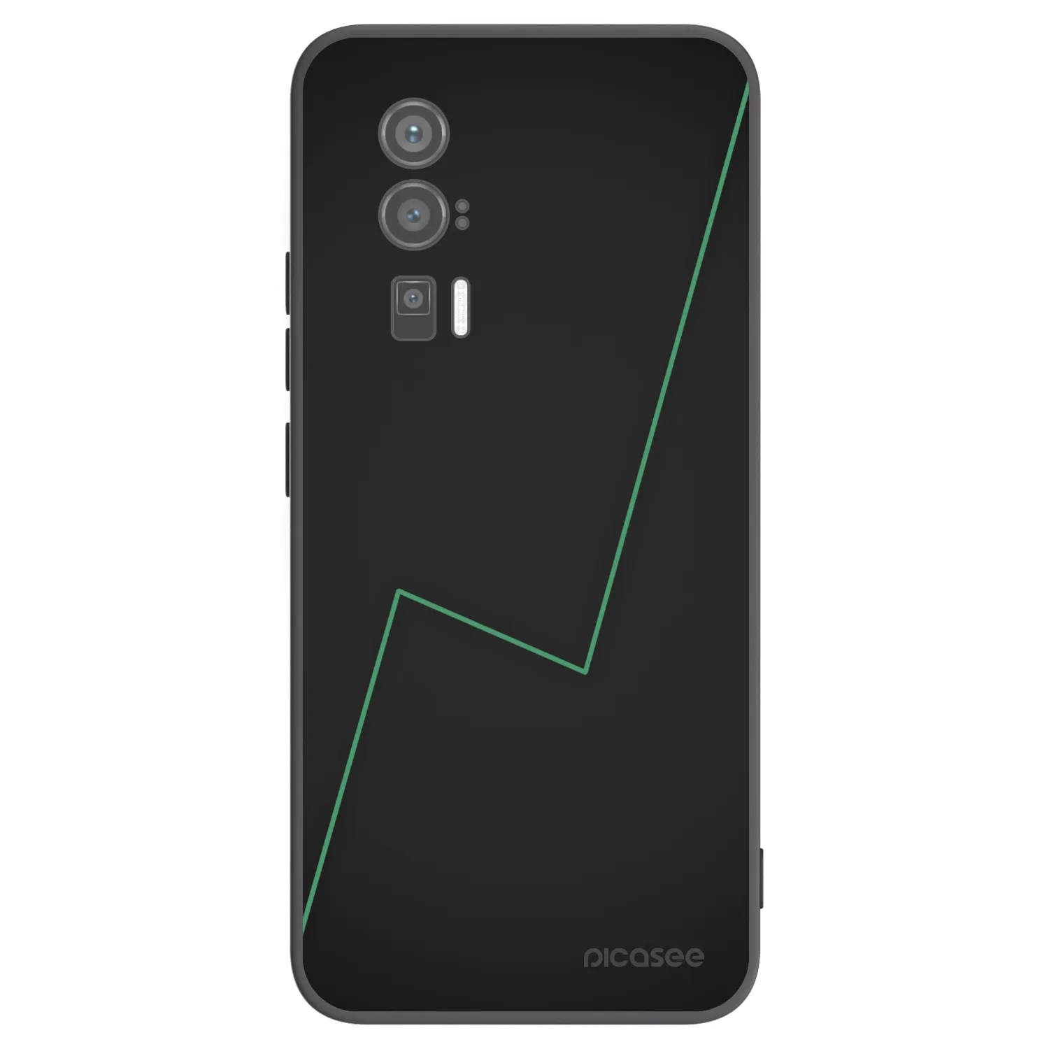 Picasee silikonowe czarne etui na Xiaomi Poco F5 Pro 5G - Consistency