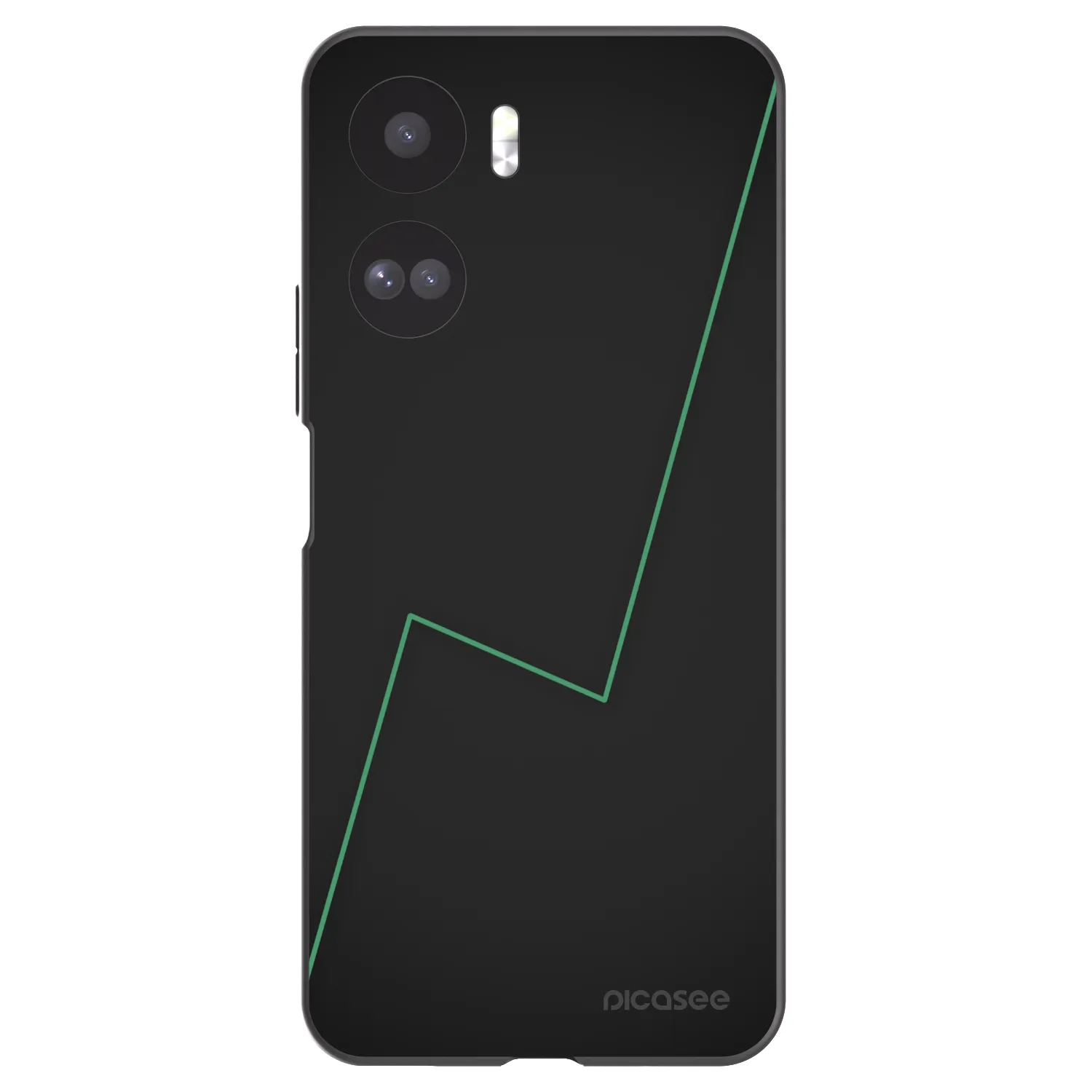 Picasee silikonowe czarne etui na Honor 90 Lite 5G - Consistency