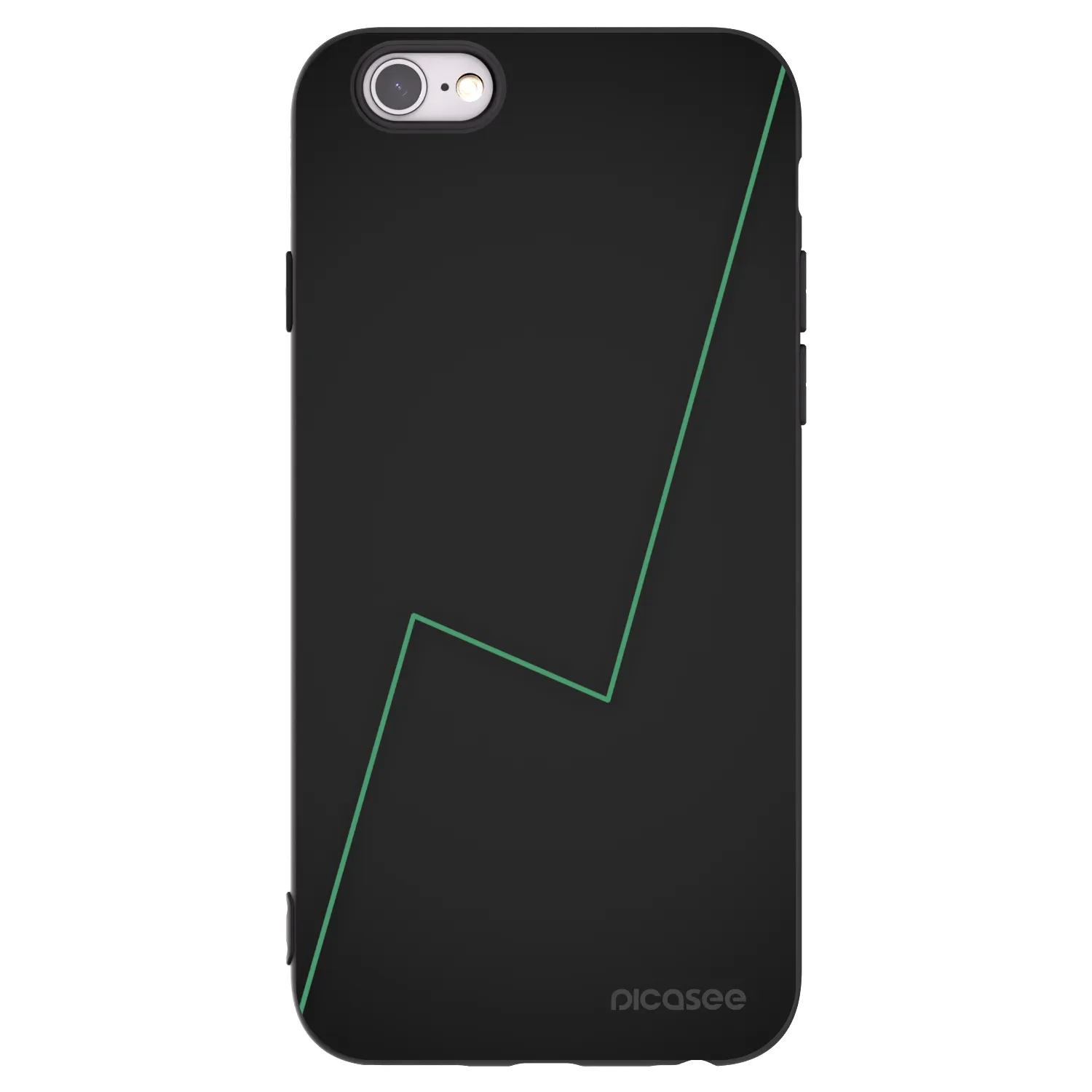 Picasee silikonowe czarne etui na Apple iPhone 6/6S - Consistency