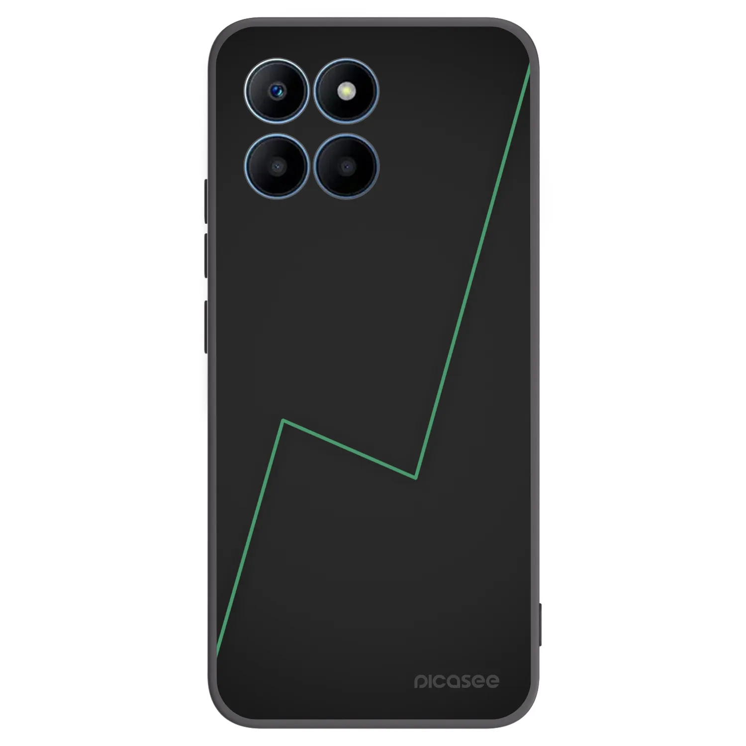 Picasee silikonowe czarne etui na Honor 70 Lite - Consistency