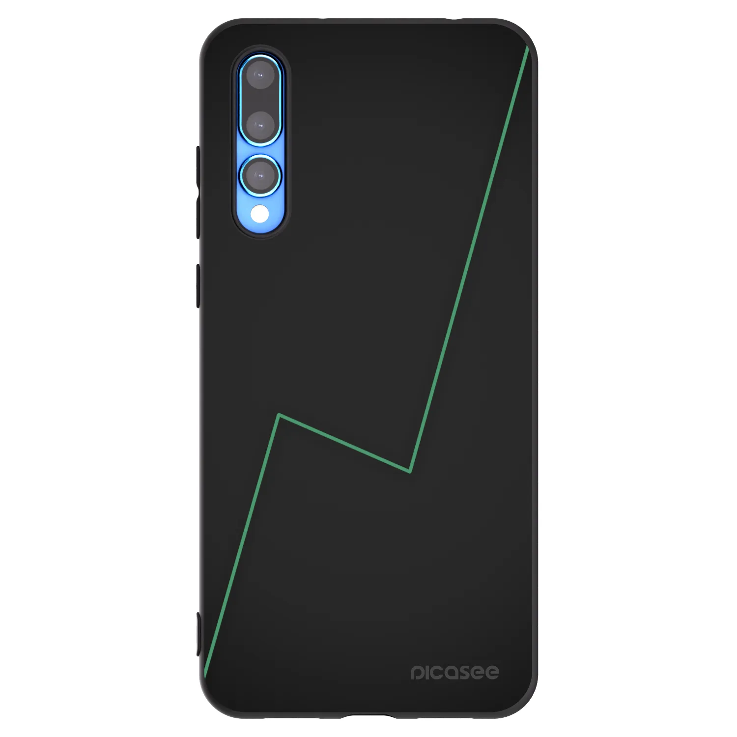 Picasee silikonowe czarne etui na Huawei P20 Pro - Consistency