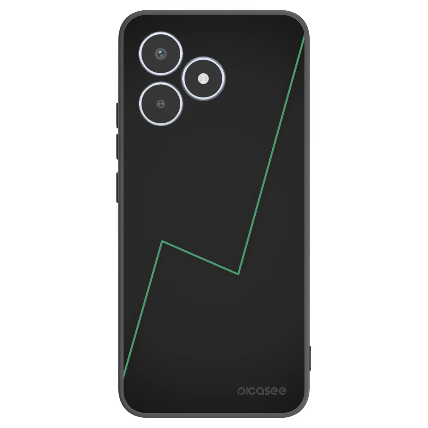 Picasee silikonowe czarne etui na Realme C53 - Consistency