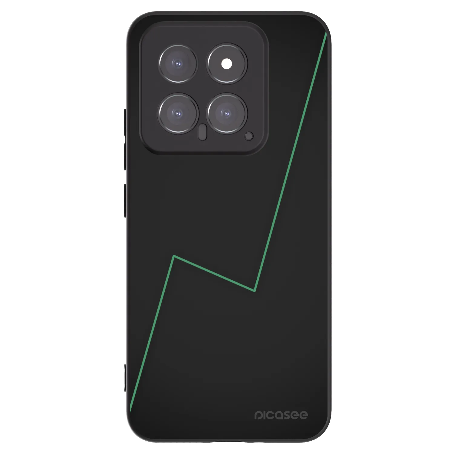Picasee silikonowe czarne etui na Xiaomi 14 - Consistency