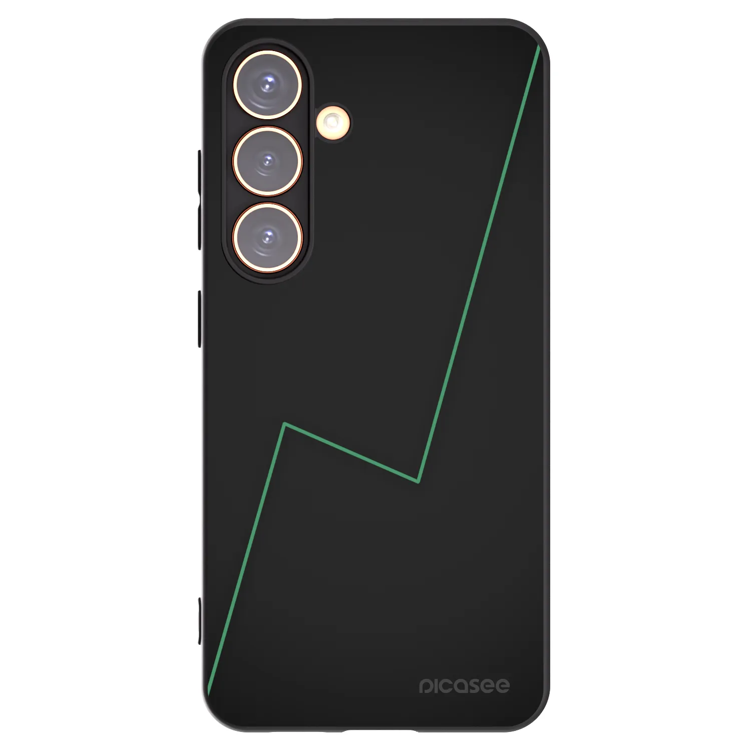 Picasee silikonowe czarne etui na Samsung Galaxy S24 S921B 5G - Consistency