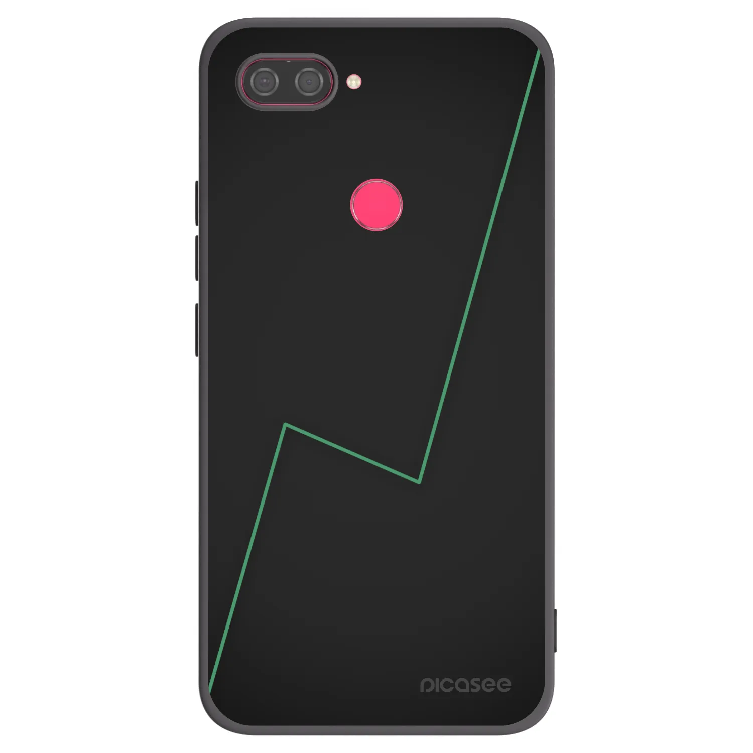 Picasee silikonowe czarne etui na Xiaomi Mi 8 Lite - Consistency