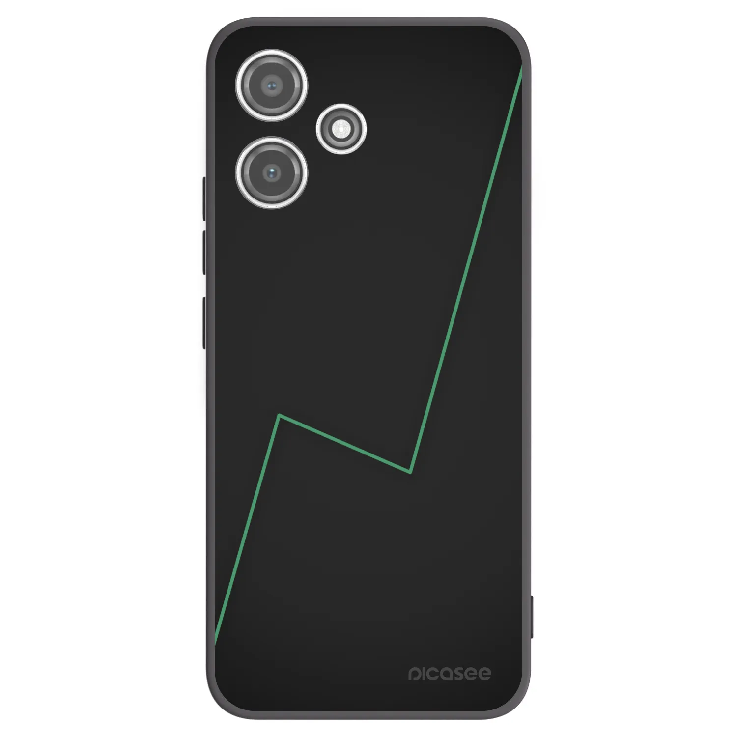 Picasee silikonowe czarne etui na Xiaomi Redmi 12 5G - Consistency