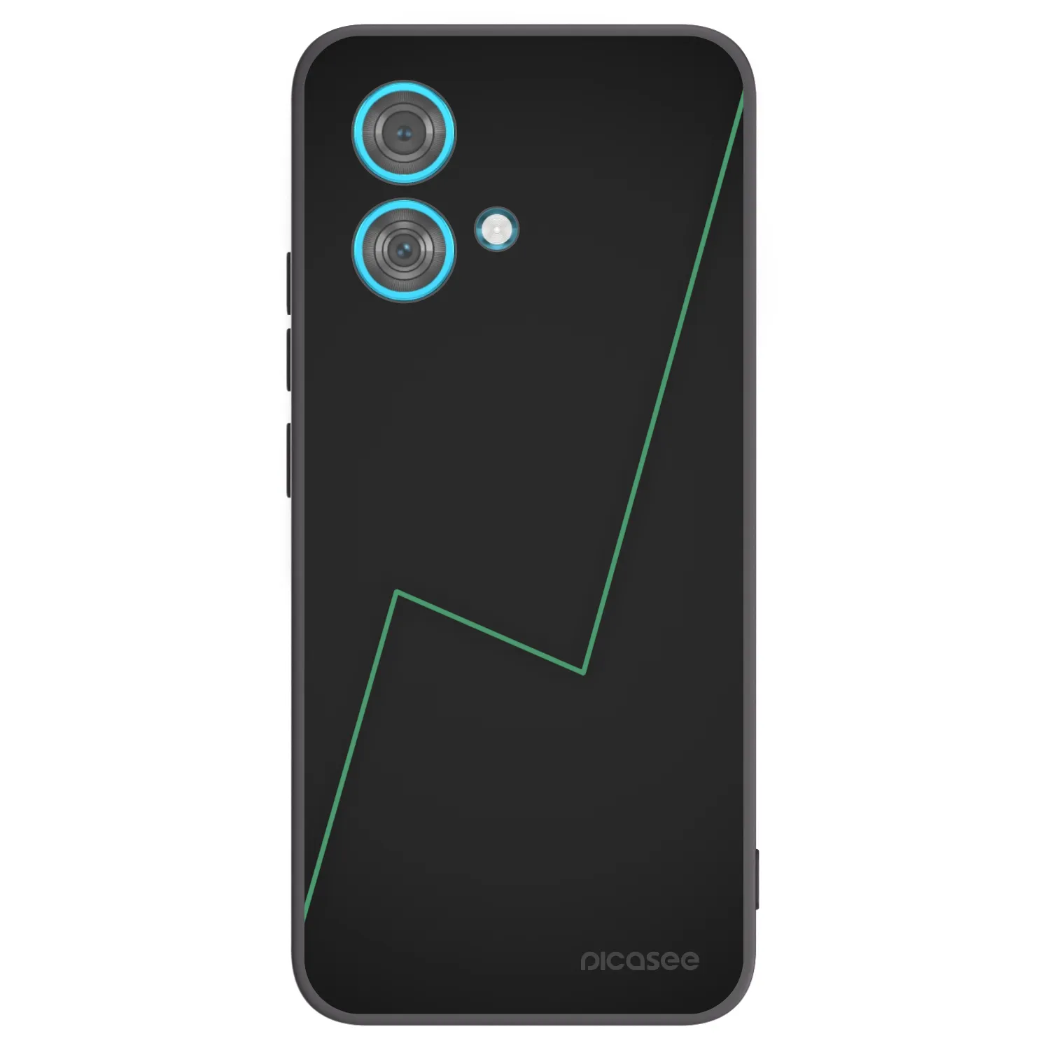 Picasee silikonowe czarne etui na Motorola Edge 40 Neo - Consistency