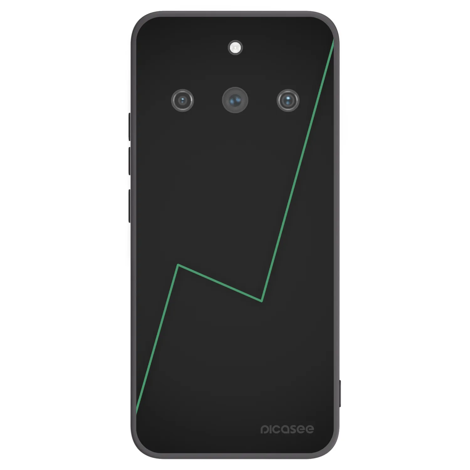 Picasee silikonowe czarne etui na Realme 11 Pro+ - Consistency